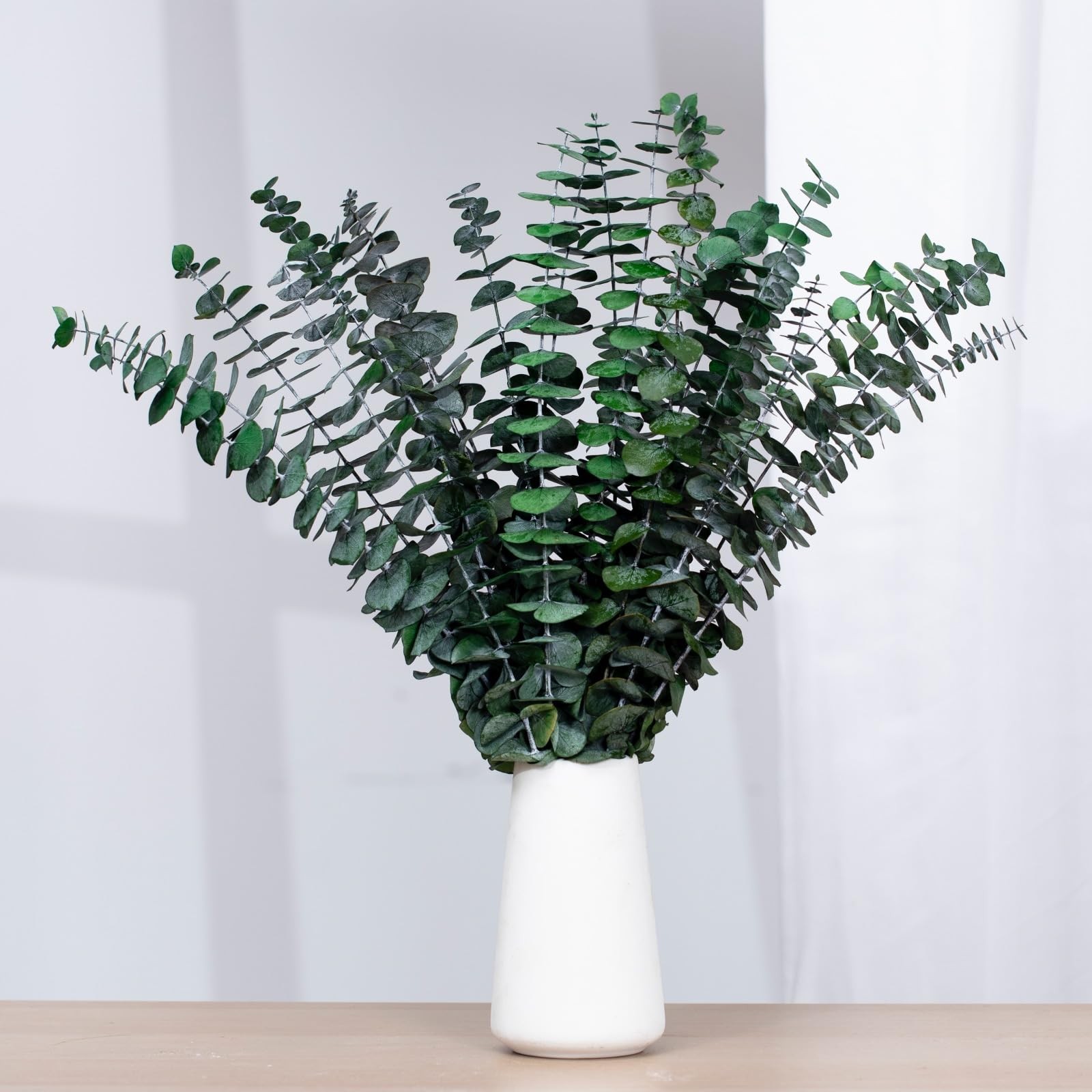 16 Pcs Dried Eucalyptus Stems, 17” Natural Eucalyptus Leaves Branches Hangin…