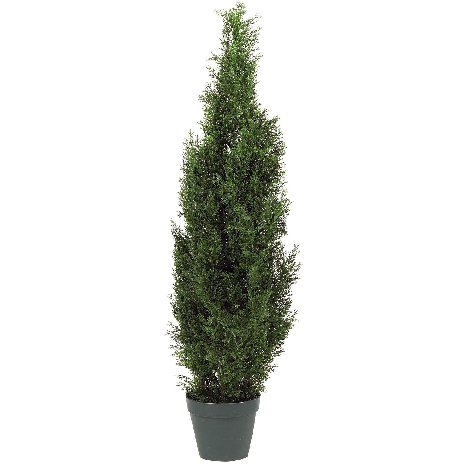 Nearly Natural 4FT Faux Cedar Tree, Outdoor Front Porch Décor, Faux Cedar Tree P