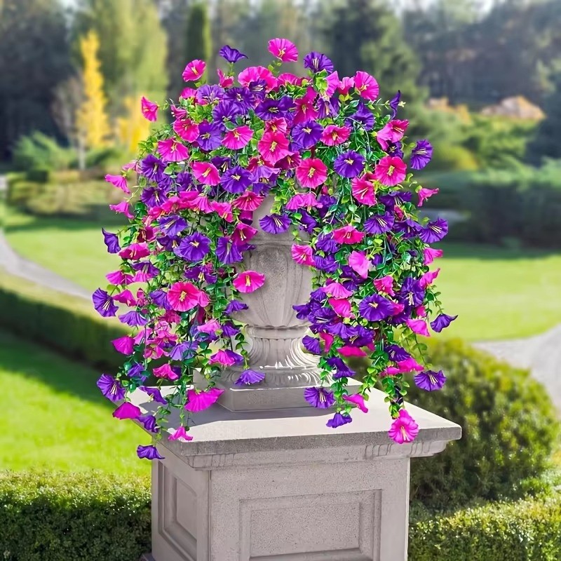 4/8Pcs Faux Floral Wreath Indoor Outdoor Flower Wedding Holiday Wall Home Decor