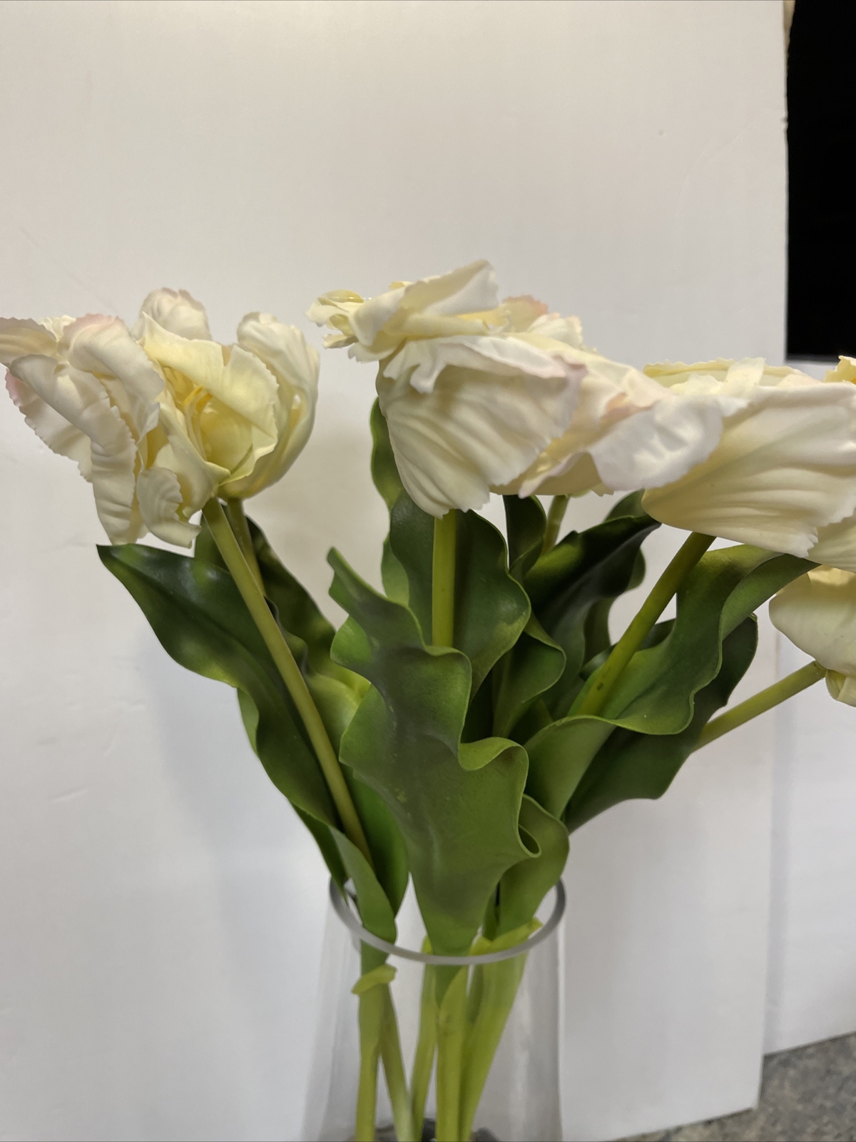 23” Real Touch Parrot Tulips Water illusion Vase Faux Flower Valerie Parr Hill