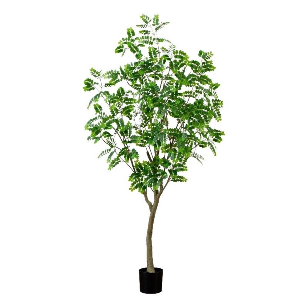 Nearly Natural 7ft Artificial Greco Citrus Tree with Real Touch Leaves in Green