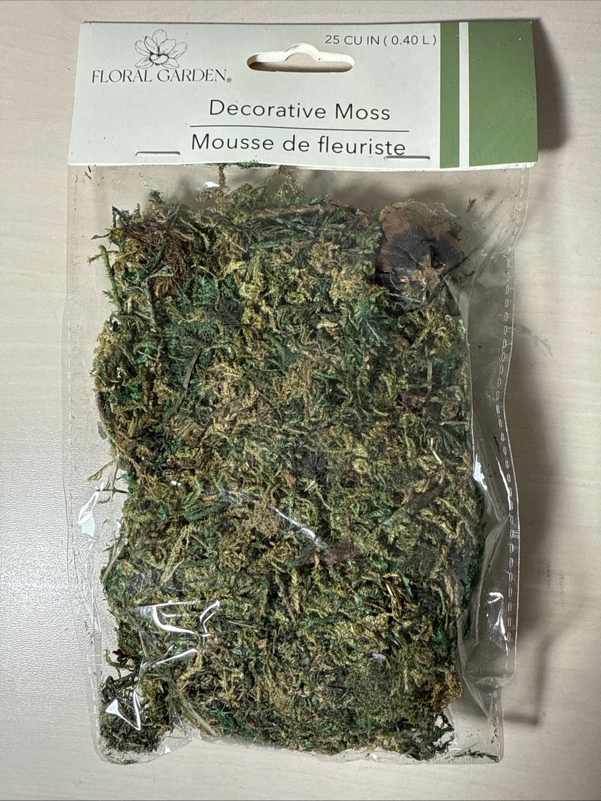 SuperMoss Forest Dried Decorative Moss for Potted Plants, Natural Green, 2.2oz