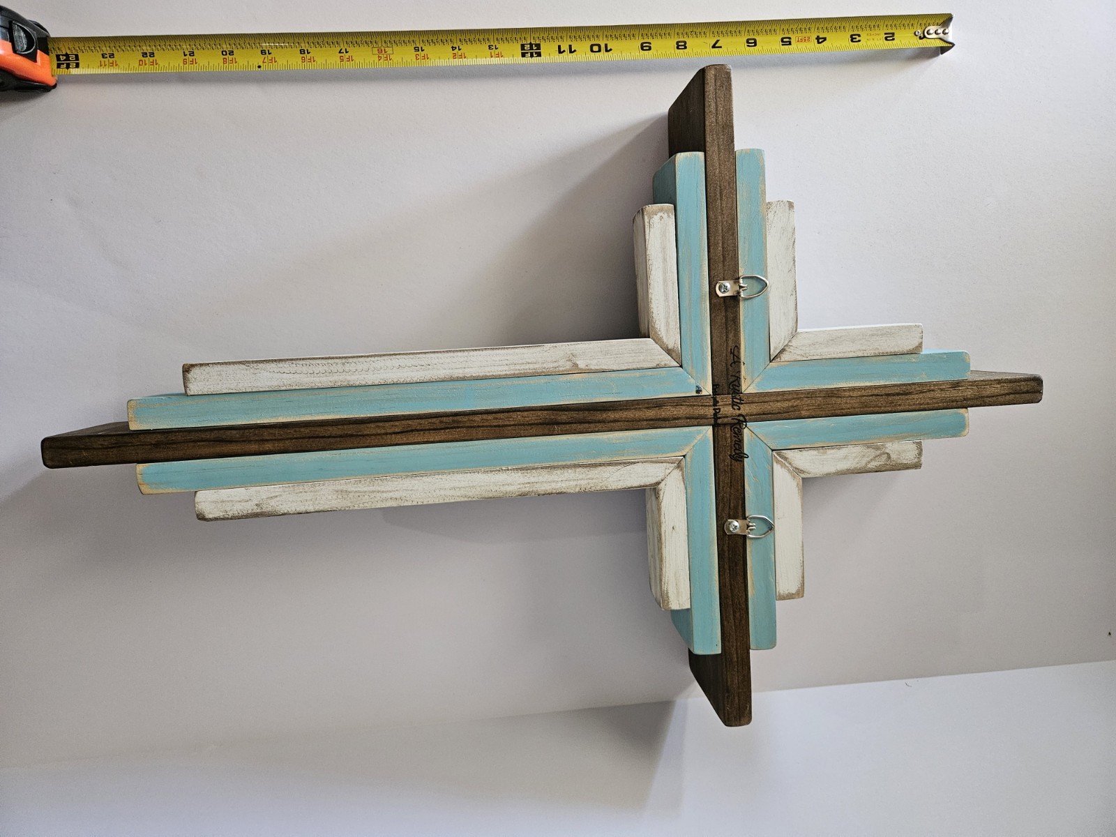 A Rustic Remedy Cross 2ft x 4ft Indoor Decoration for Home