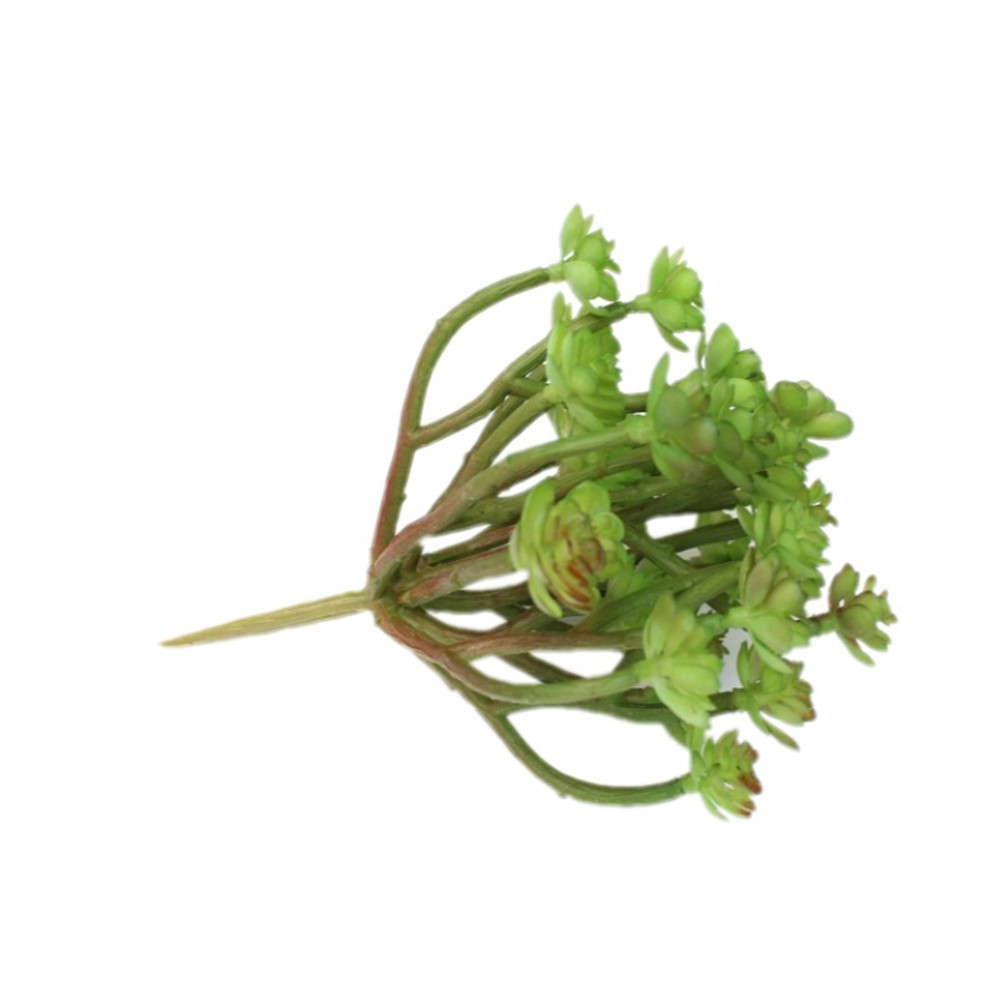 Small Green Floral Picks Artificial Succulent Plant Fake Plants Decoration