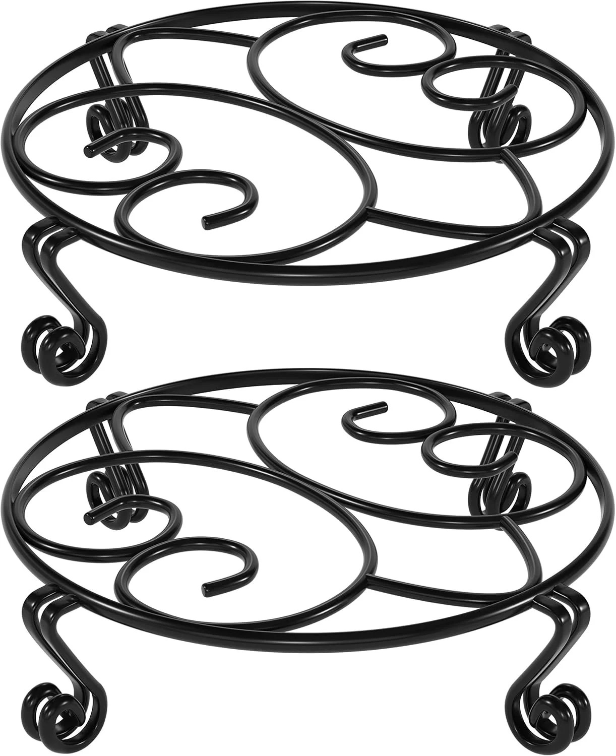 Yimobra 2 Pack Plant Stand for Flower Pot Heavy Duty Potted Holder Indoor Outdoo