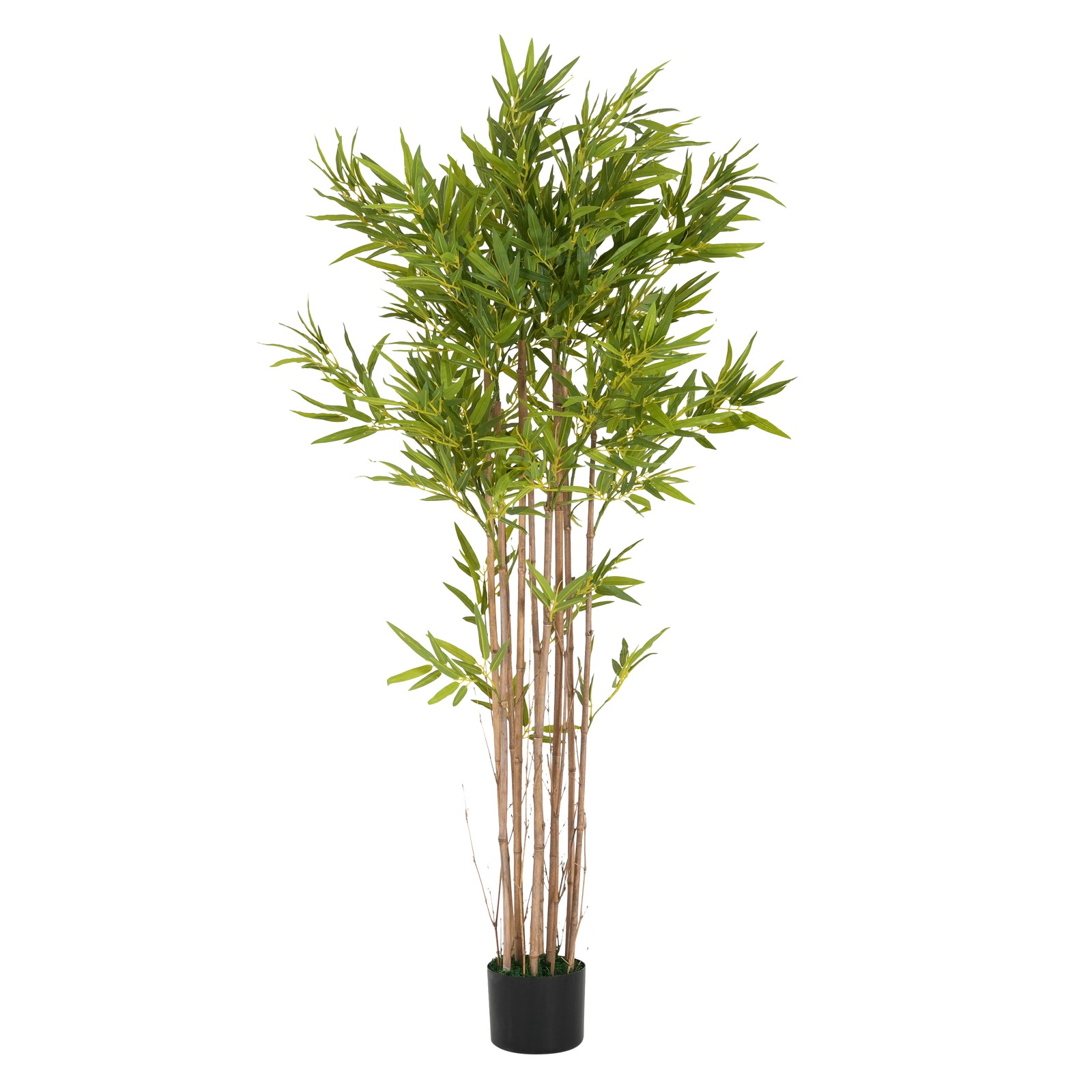 70″ Artificial Bamboo Tree in Pot, Lucky Faux Greenery Home Decor
