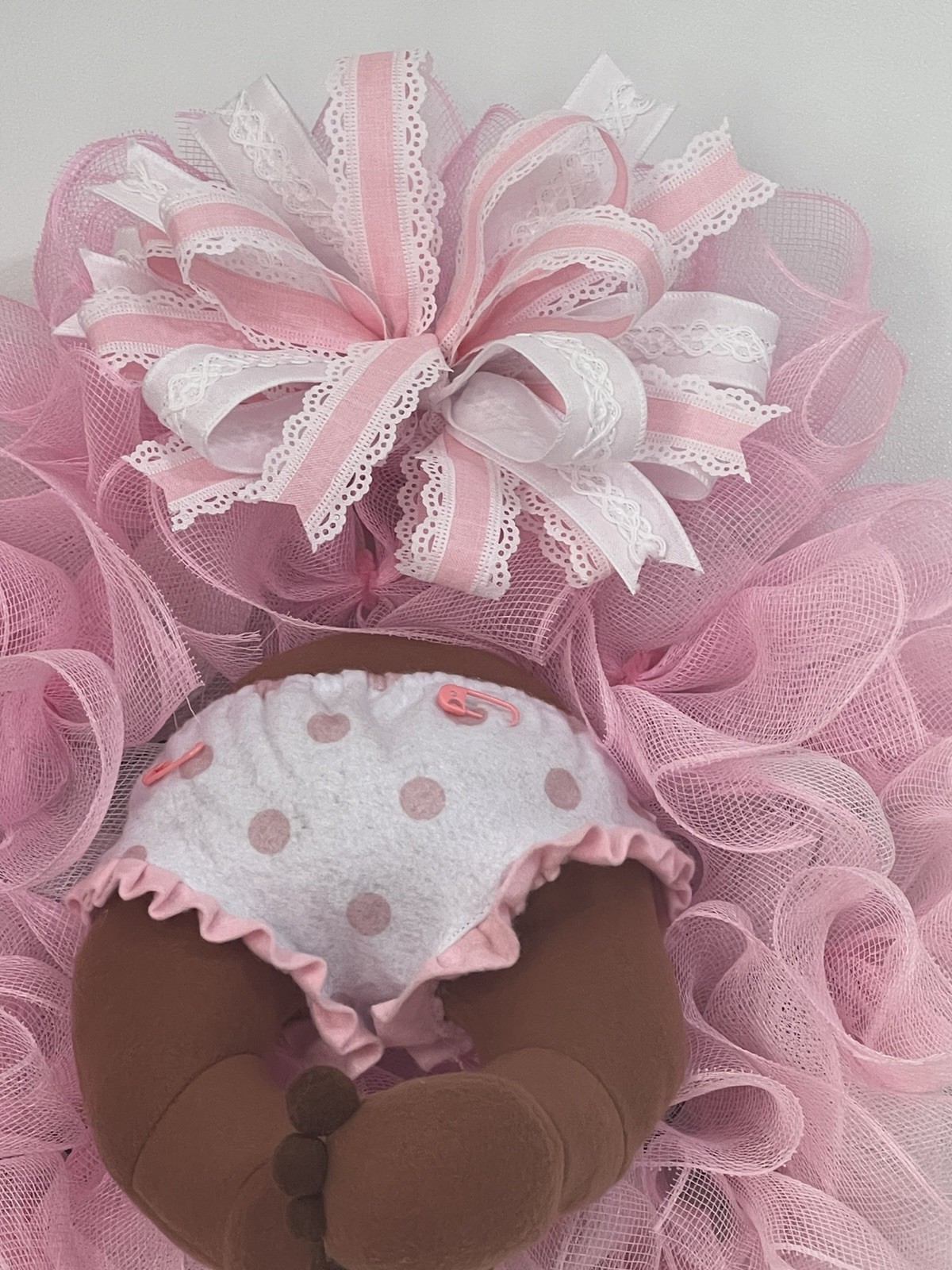 BABY GIRL WREATH, BABY NURSERY, BABY SHOWER, HOSPITAL DOOR, FRONT DOOR