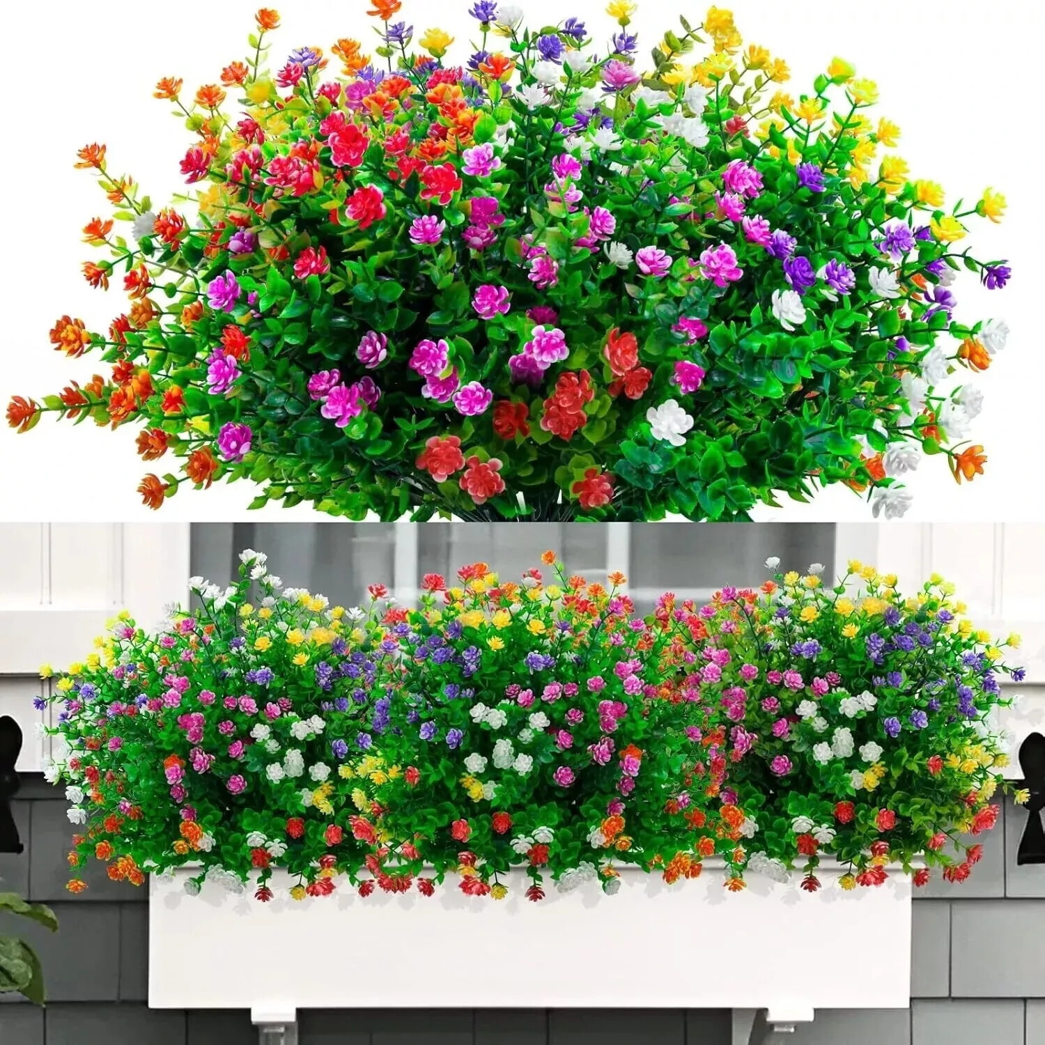 10Bundles Artificial Flowers Fake Plant Wedding Garden Indoor Outdoor Home Decor