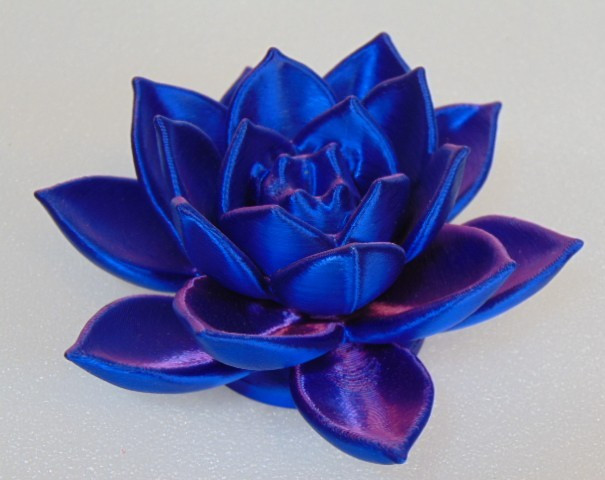 Rose Figure Flower Purple 3D Printed 4.5″ Desk Office Rare Find Desk Paperweight