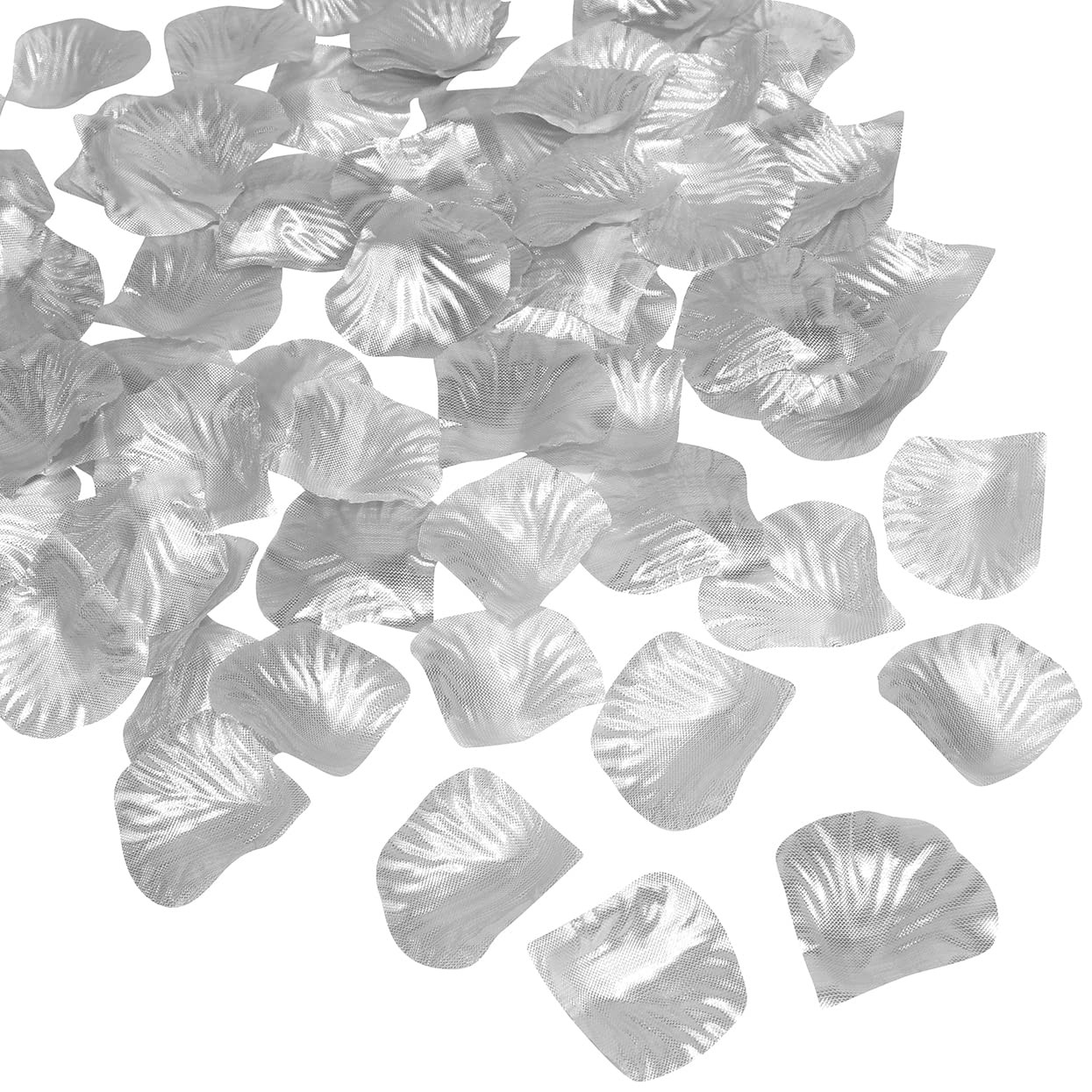1350 PCS Silver Artificial Silk Rose Petals Wedding Valentines Day Decor