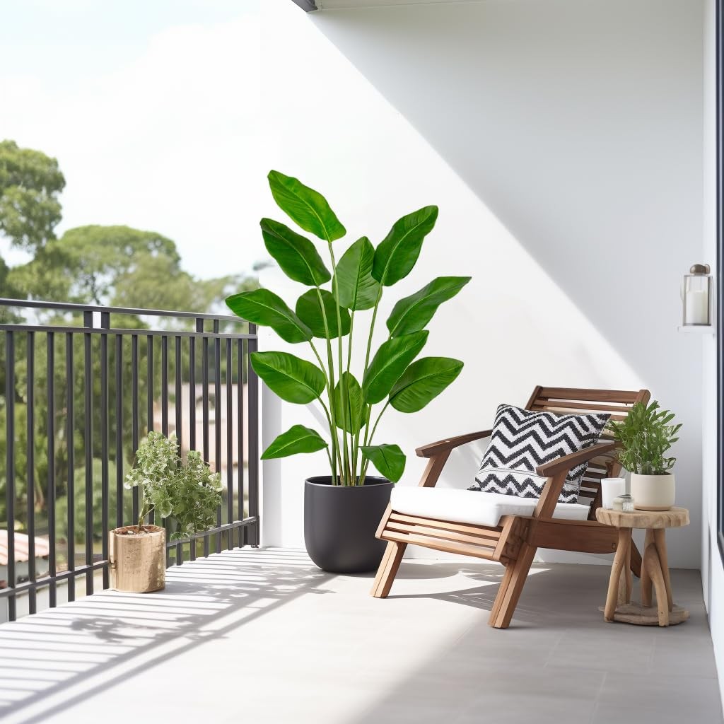 Large Bird of Paradise Artificial Plant in Pot 5FT Tall Fake Bird of Paradise…