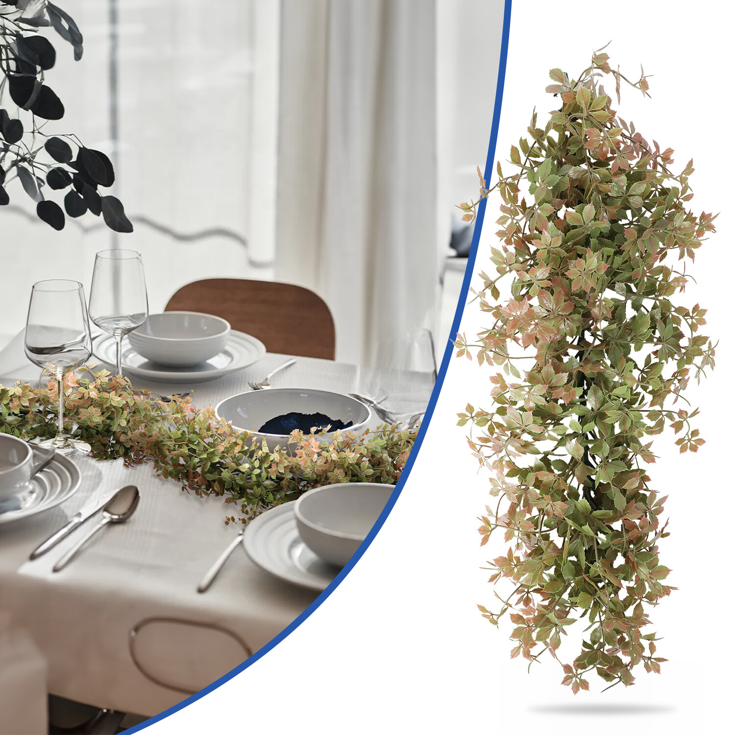 Artificial Vines Maple Leaf Garland Foliage Plants Trailing Flowers Home Decor