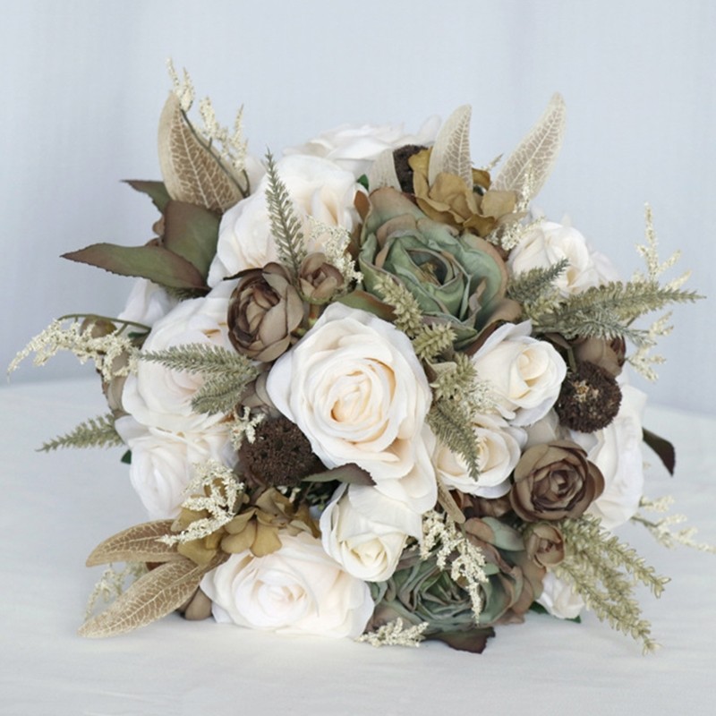 Artificial Flower Bouquet Artificial Silk Flowers Ornament for Wedding