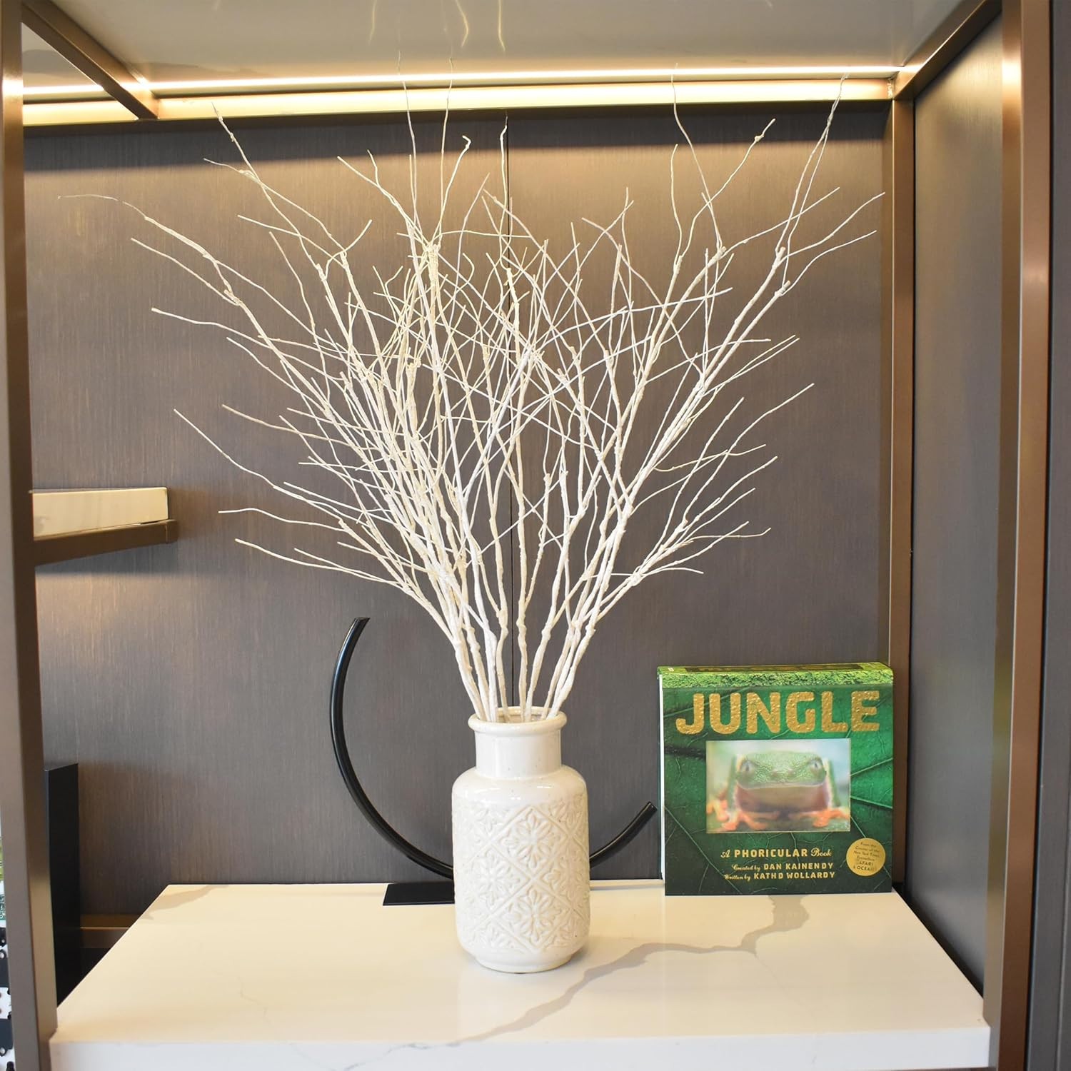 10 PCS Artificial Branches Curly Willow Branches Olive Branches for Vases,30….