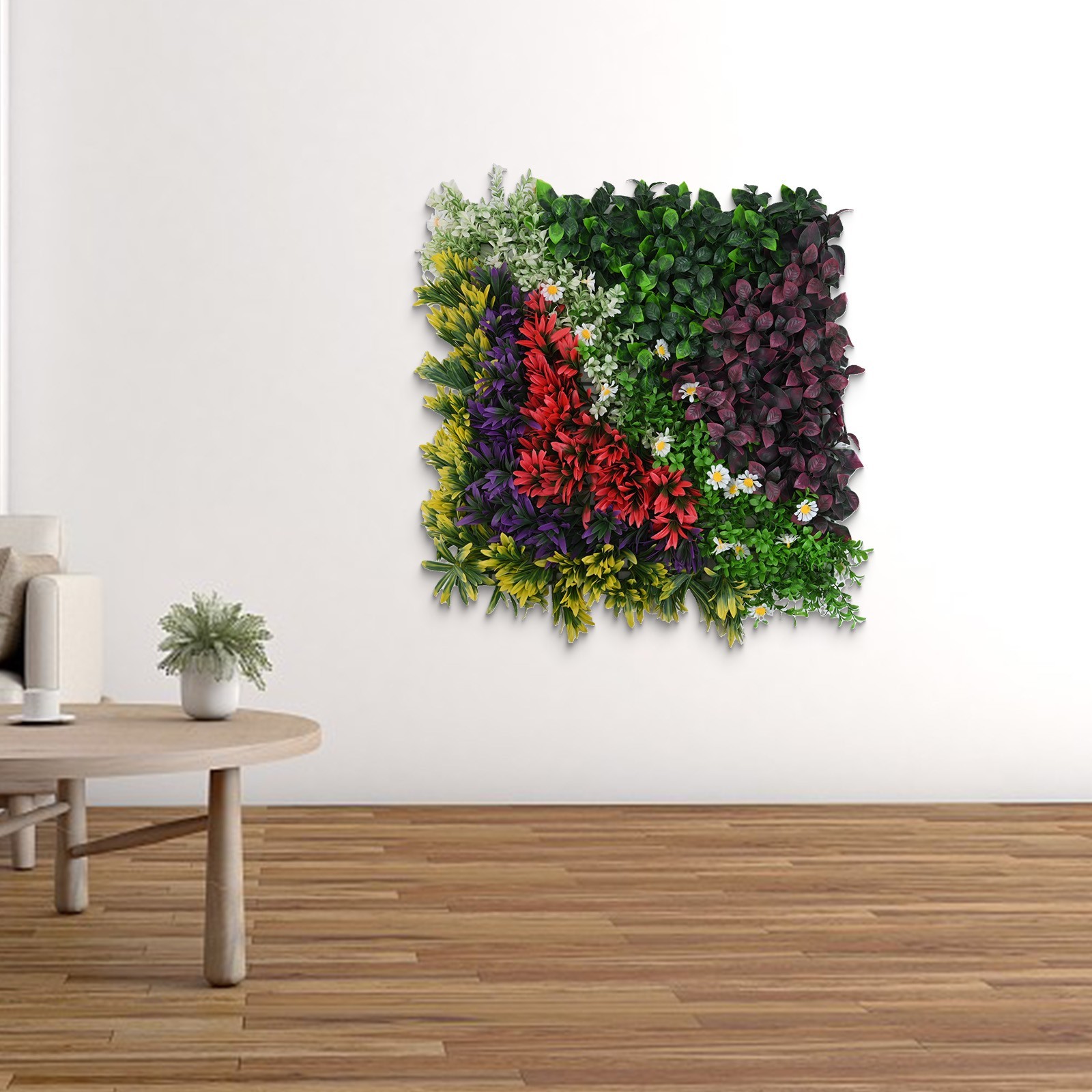 Maintain a Green Look Year round Artificial Plant Flower Wall Panels 50*50CM