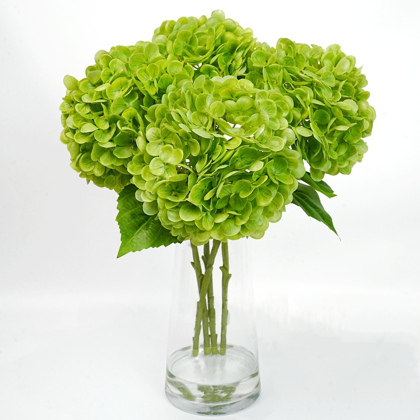 Jahe 4 Pcs Hydrangea Artificial Flowers, 20” Tall Large Bloom Faux Hydrangea…