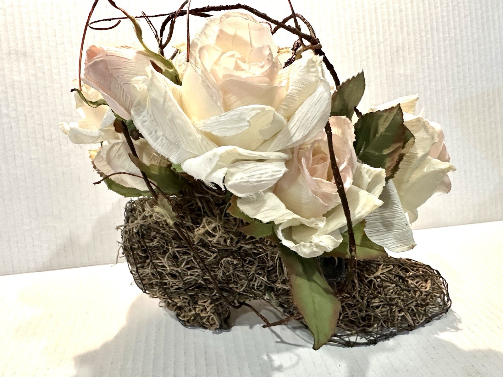 Stunning Victorian Style Topiary Pale Pink Floral Arrangement 9×10