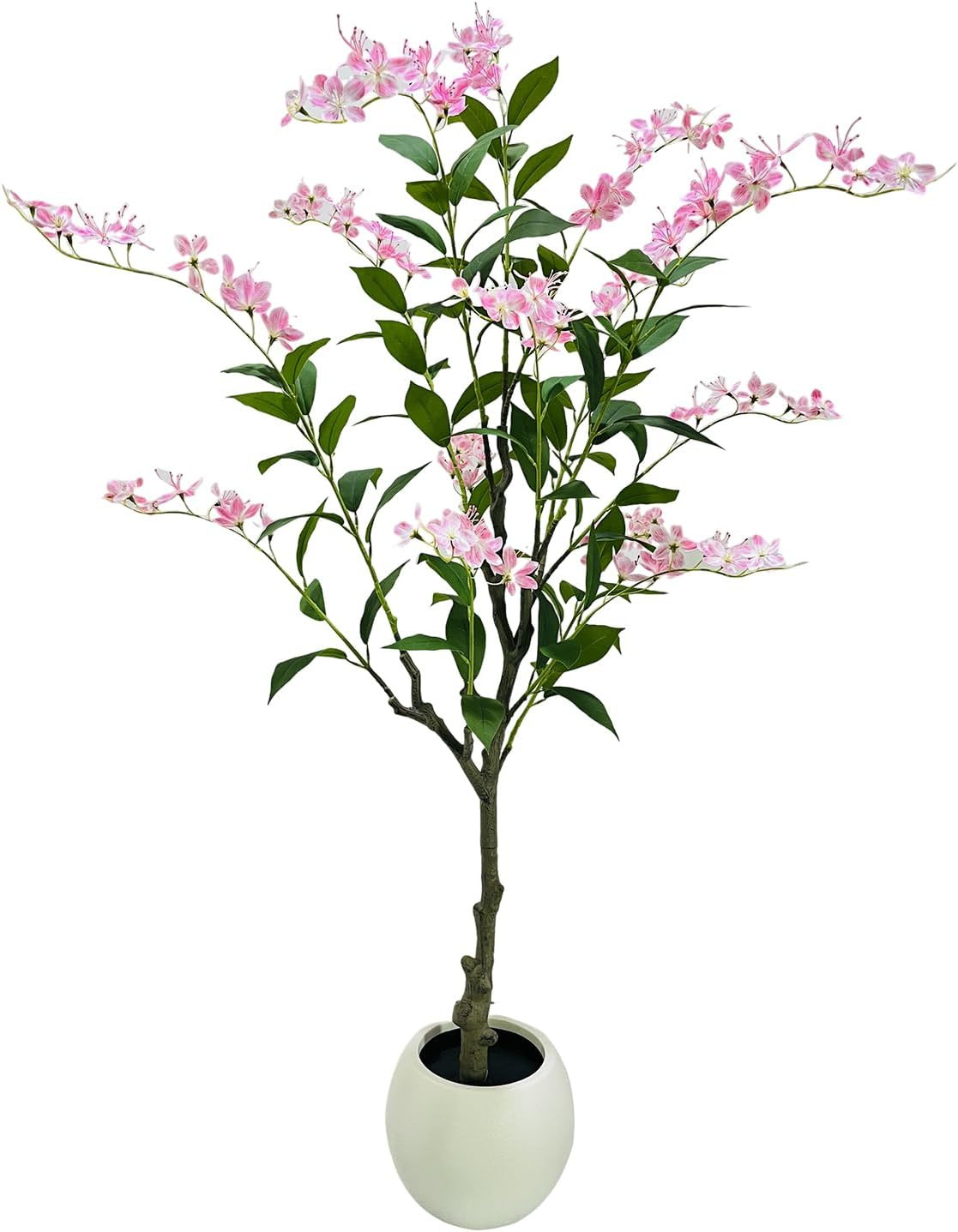 4FT Artificial Jasmine Tree with Pot – Realistic Faux Plant for Home Decor