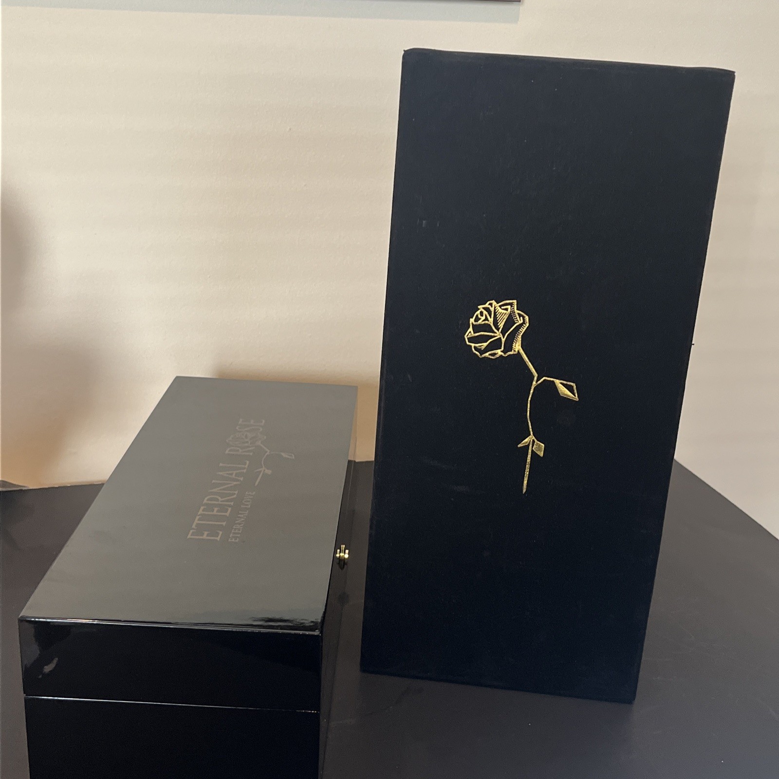 Erternal Rose Eternal Love 24k Gold Dipped Real Rose With Lighted Hard Case 11.5