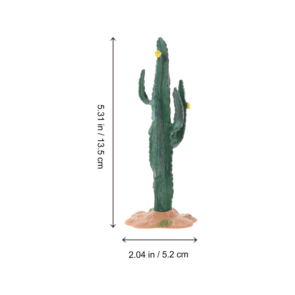 Cactus Ornament Mini Figurine Figurines Resin Simulation Ornaments