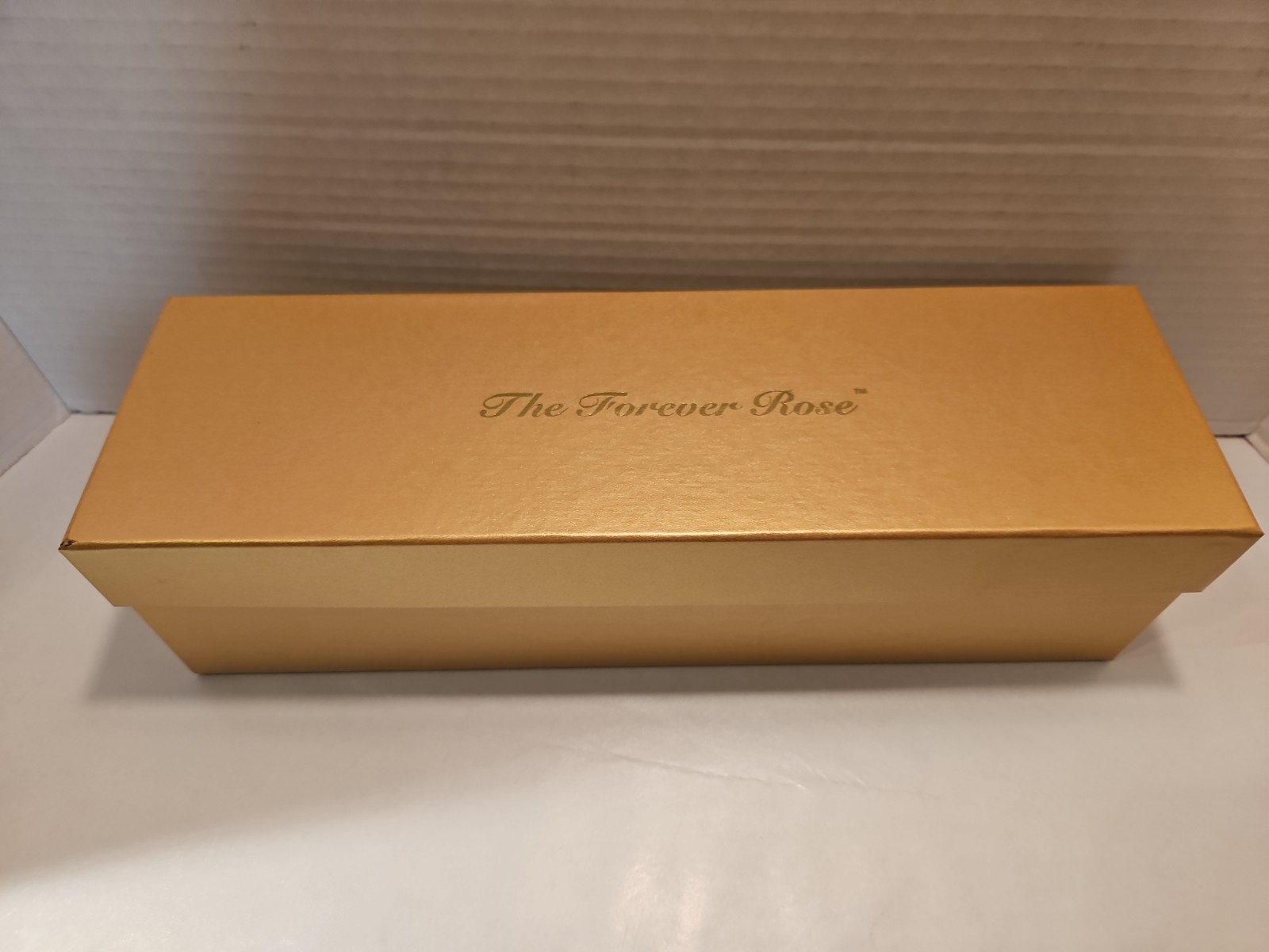 The Forever Rose Gold 24 Karat Dipped REAL Preserved Flower w Certificate 12″ In