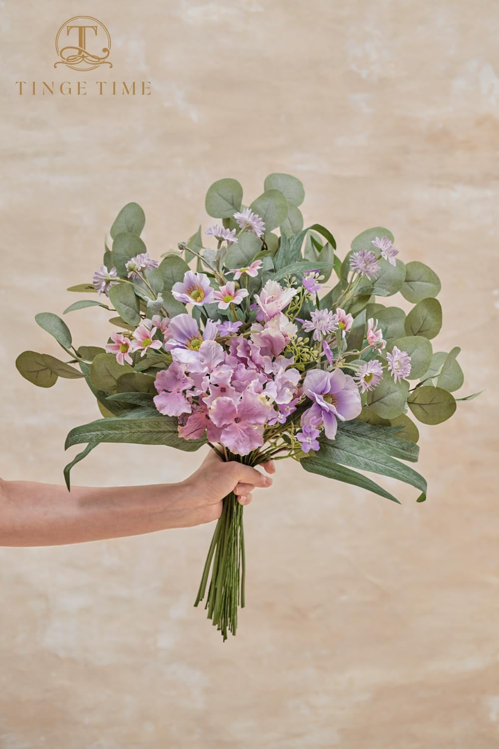 52Pcs Artificial Greenery Stems & Flowers for DIY Wedding Decor & Arrangements