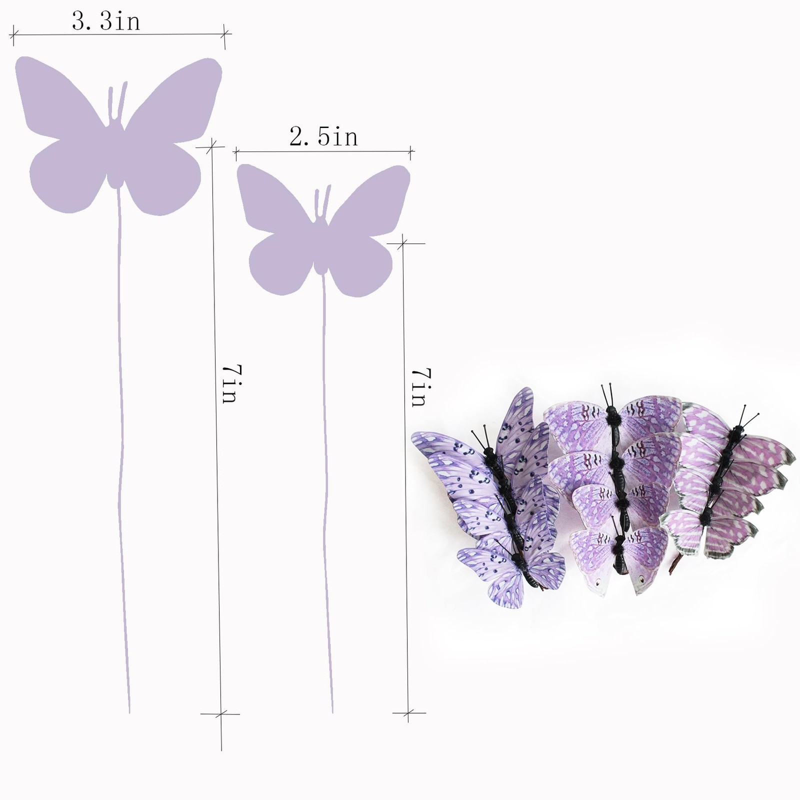 Artificial 3D Decorative Butterflies, Highly Decorative, Suitable for Wedding…