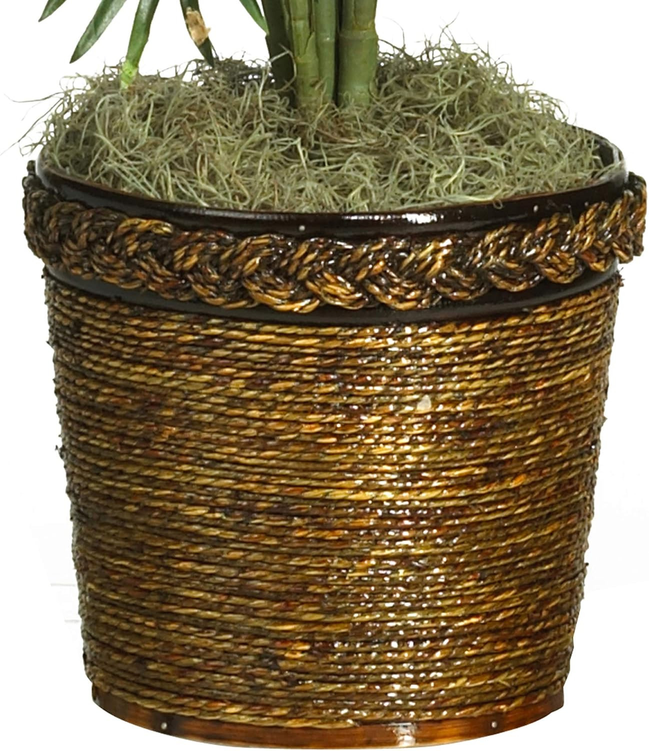 Lifelike 56″ Areca Palm Silk Tree in Decorative Basket – Green Home Decor