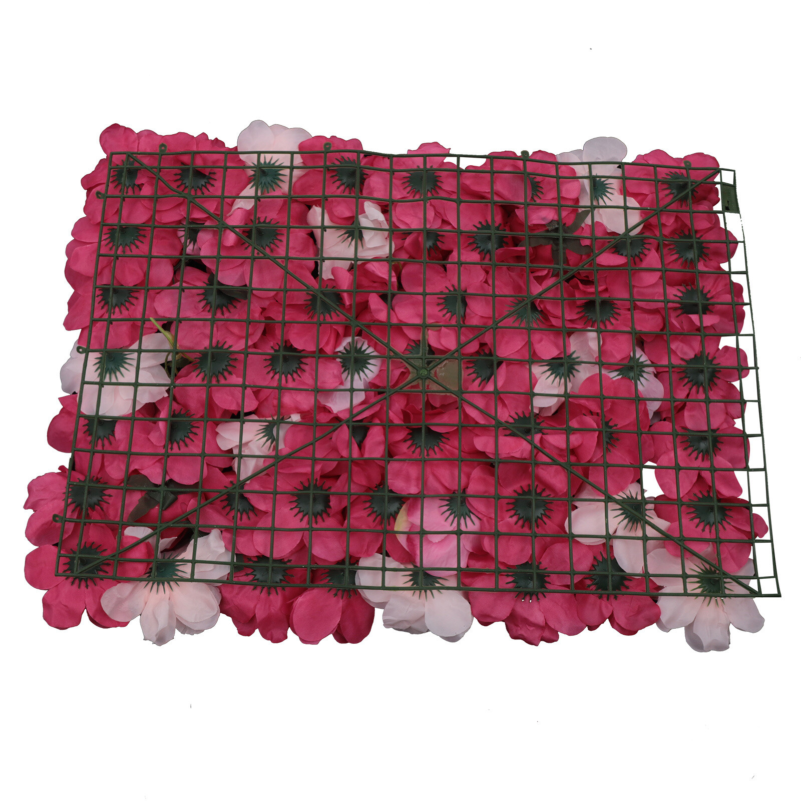 12Pcs Artificial Flower Wall Panels Red And Pink Rose Wall Panels Backdrop Decor