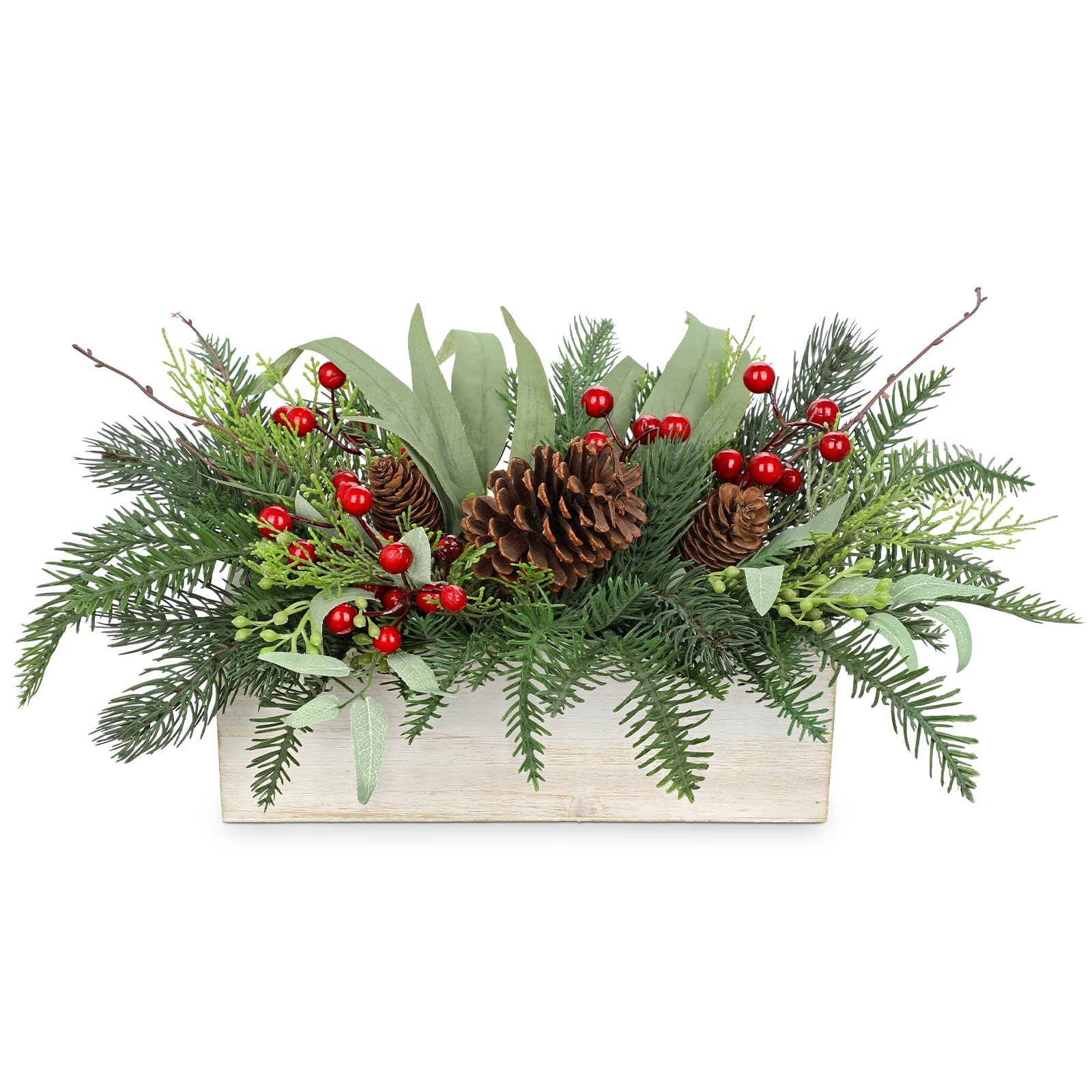 Christmas Centerpieces Mine Tree Pinecones In Pot Artificial Xmas Table Decor
