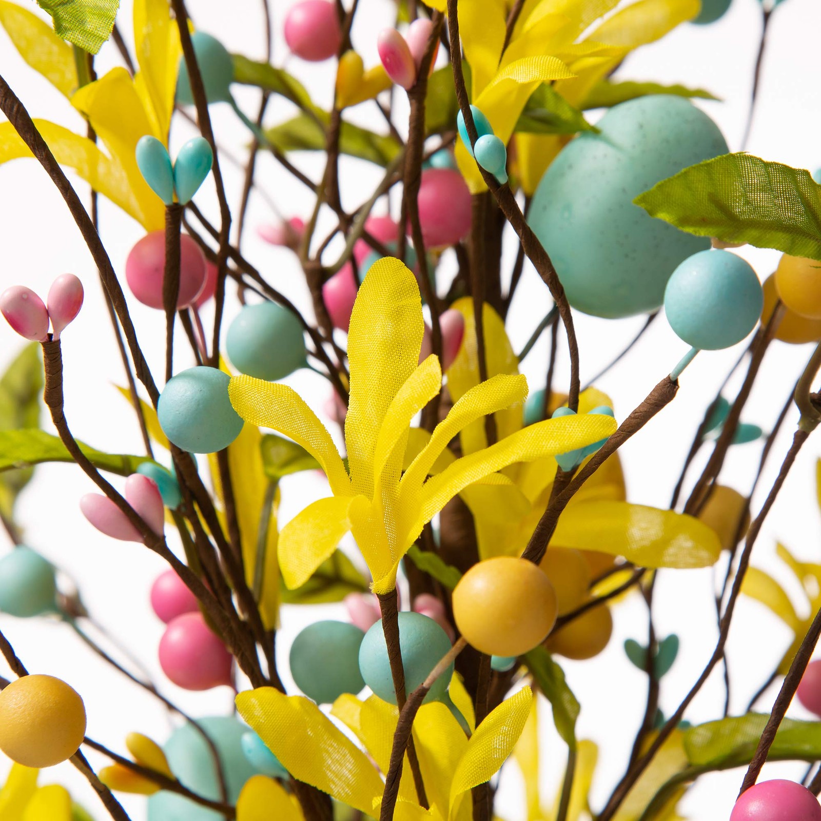 18″ Easter Eggs Table Tree Decor Artificial Blossom Tabletop Centerpiece