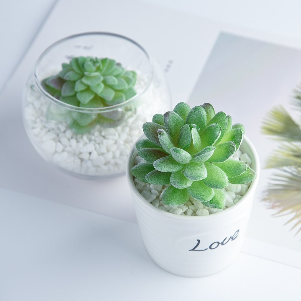 15 Pcs Artificial Succulent Plants Green Unpotted Faux Flower Succulents Mini…
