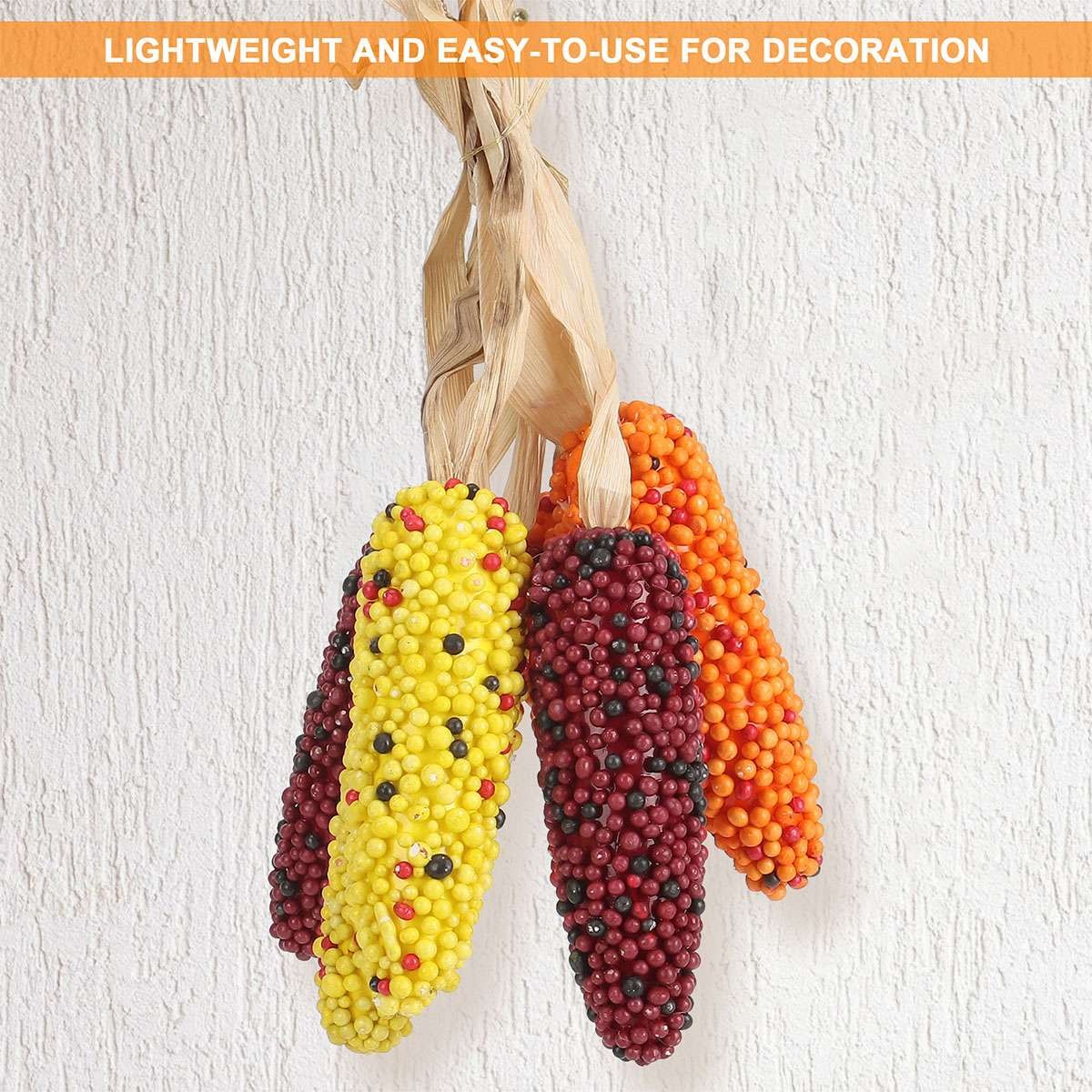 6Pcs Artificial Ornamental Foam Corn Decoration Thanksgiving Fall Home Decor