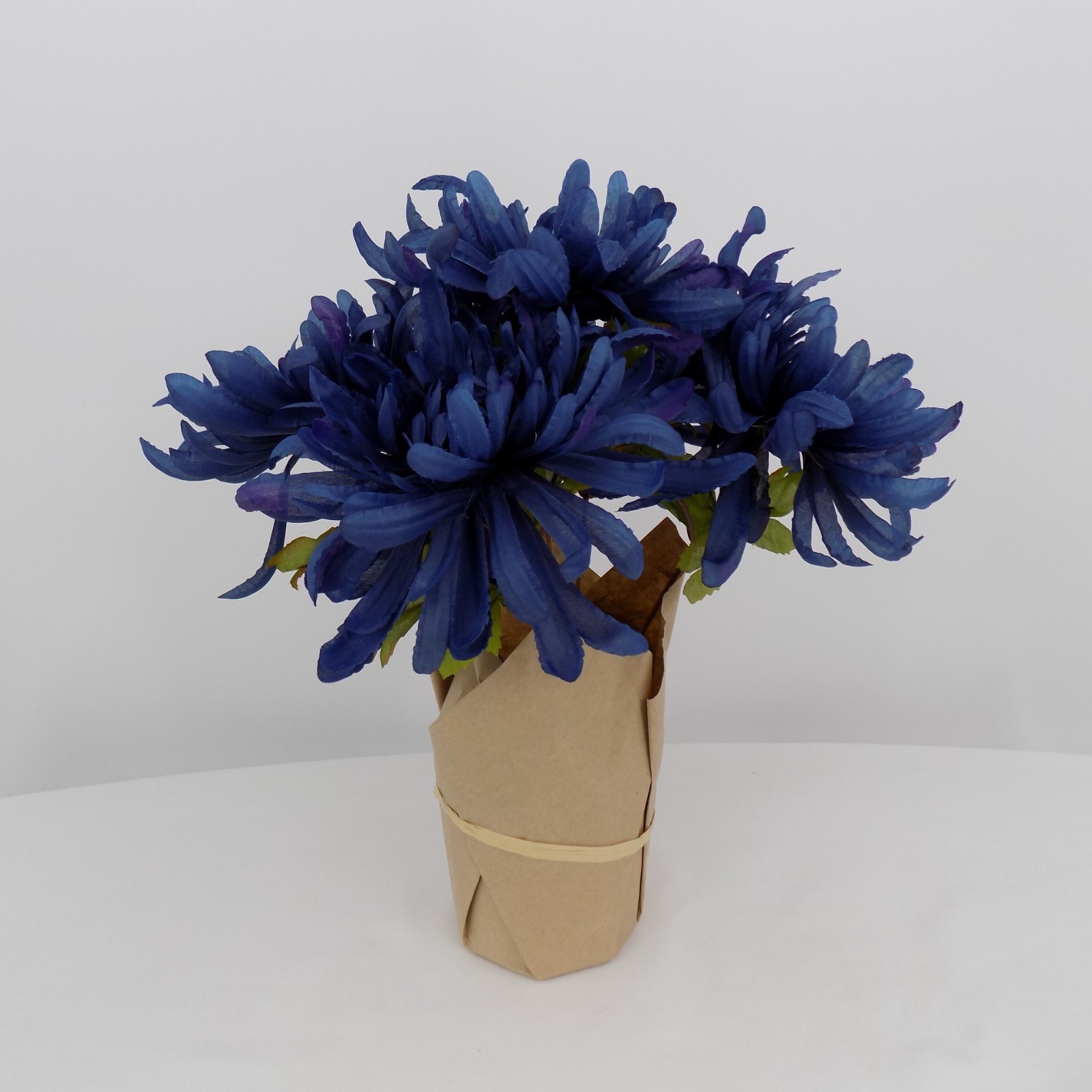 Ashland Fall Potted Flower Dark Blue Chrysanthemum Artificial Faux Decor 13″
