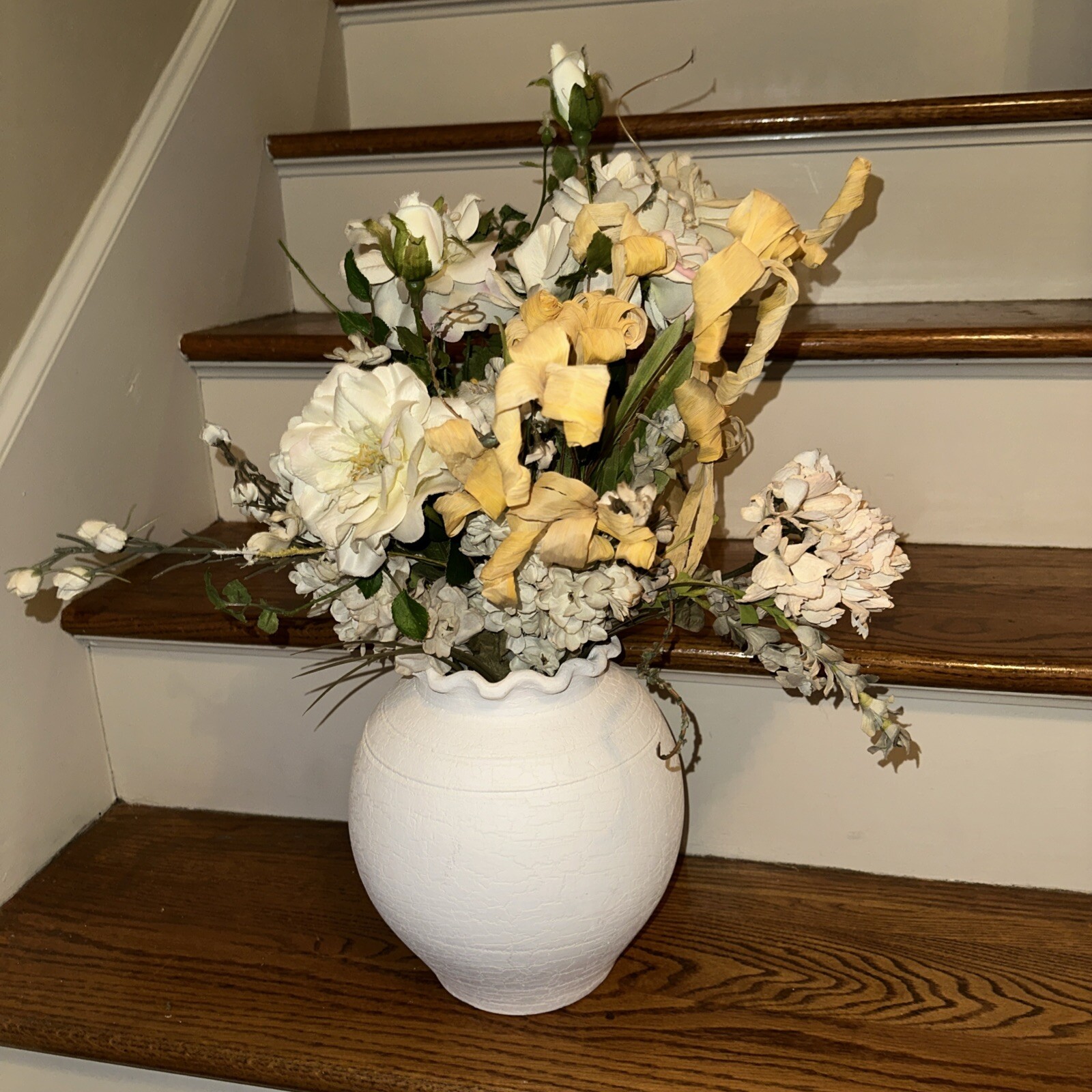 Camilla Rose Neutral Flower Stem Picks Arrangement Vase NOT Included ❤️Hang3