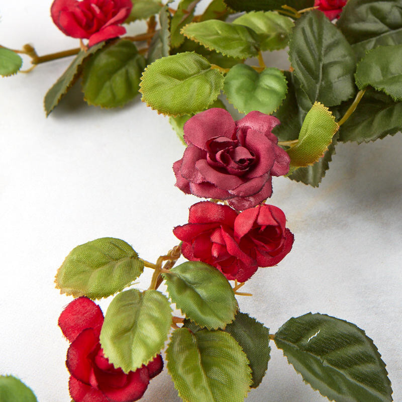 Set of 4 Factory Direct Craft 14″ Red Artificial Rose Floral Sprays