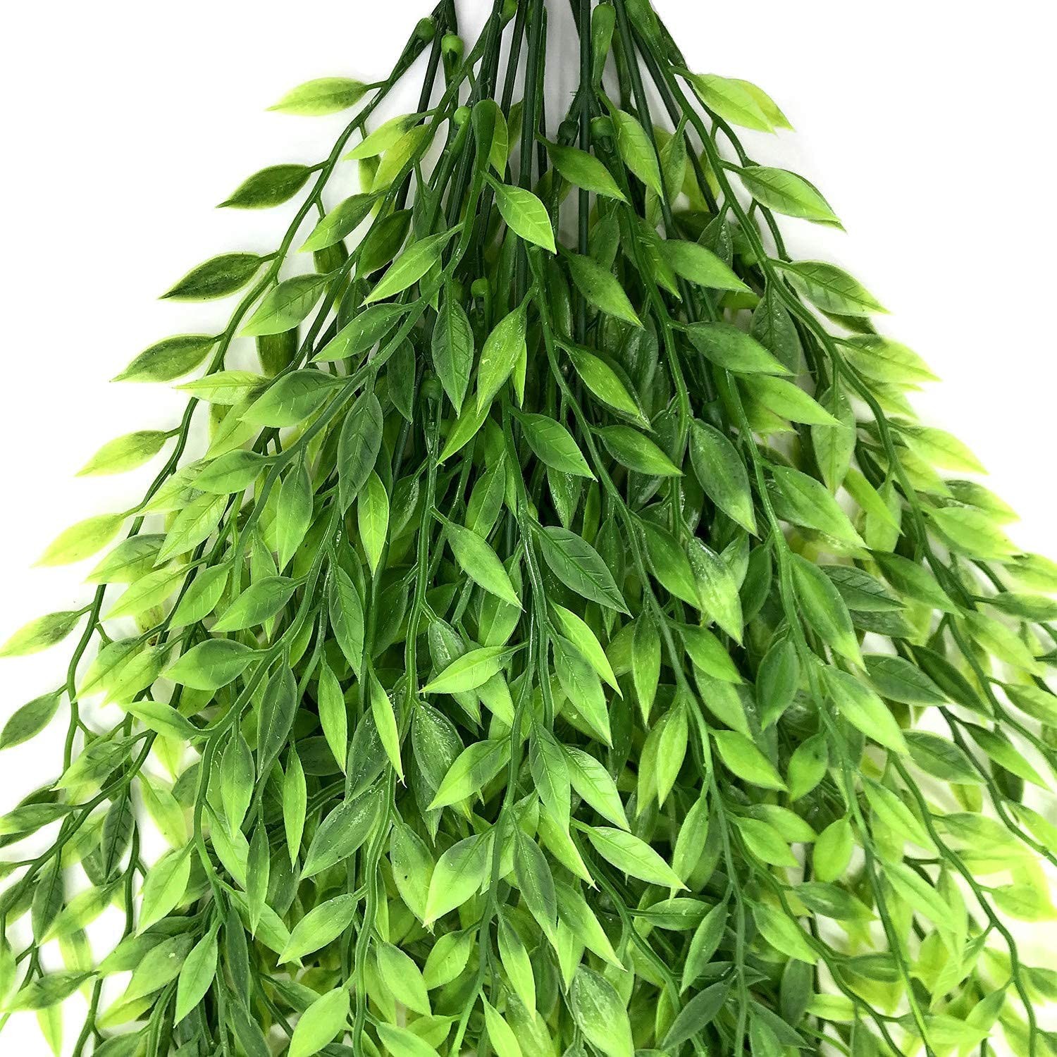 Artificial Hanging Plants, Fake Vines Plastic Ivy Greenery Christmas Decorati…