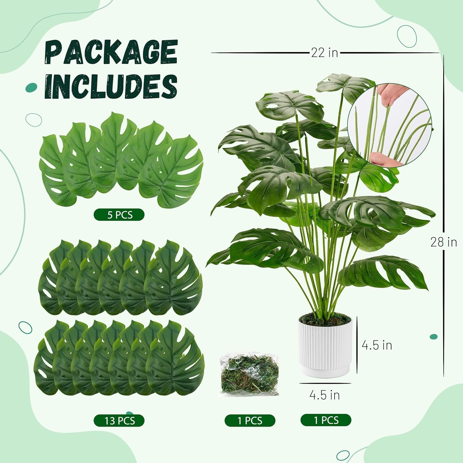 Large Monstera Plant – Indoor/Outdoor Decor