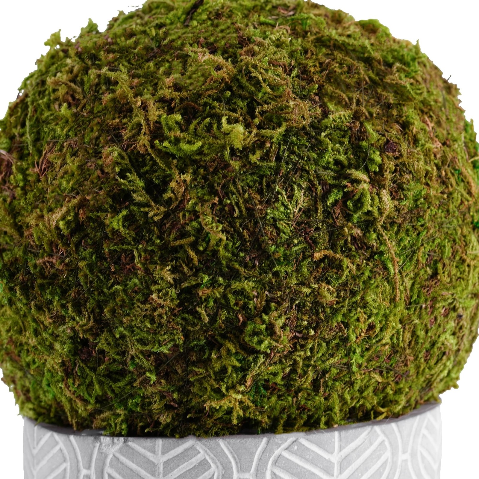 Small Potted Fake Moss Ball Artificial Plants Topiaries for Shelf Home Office…