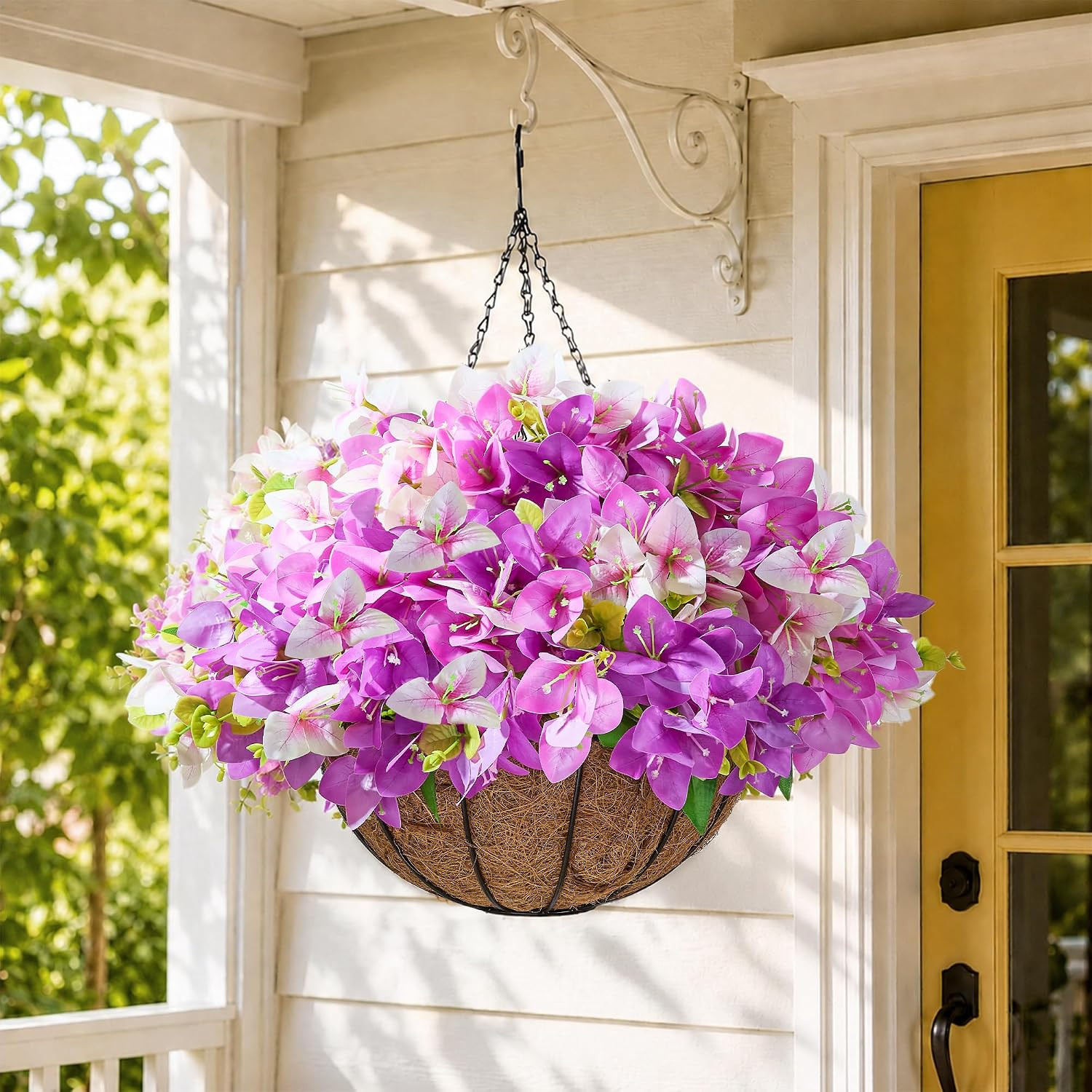 Realistic UV-Resistant Bougainvillea Flowers – 9 Bundles for Outdoor Decor