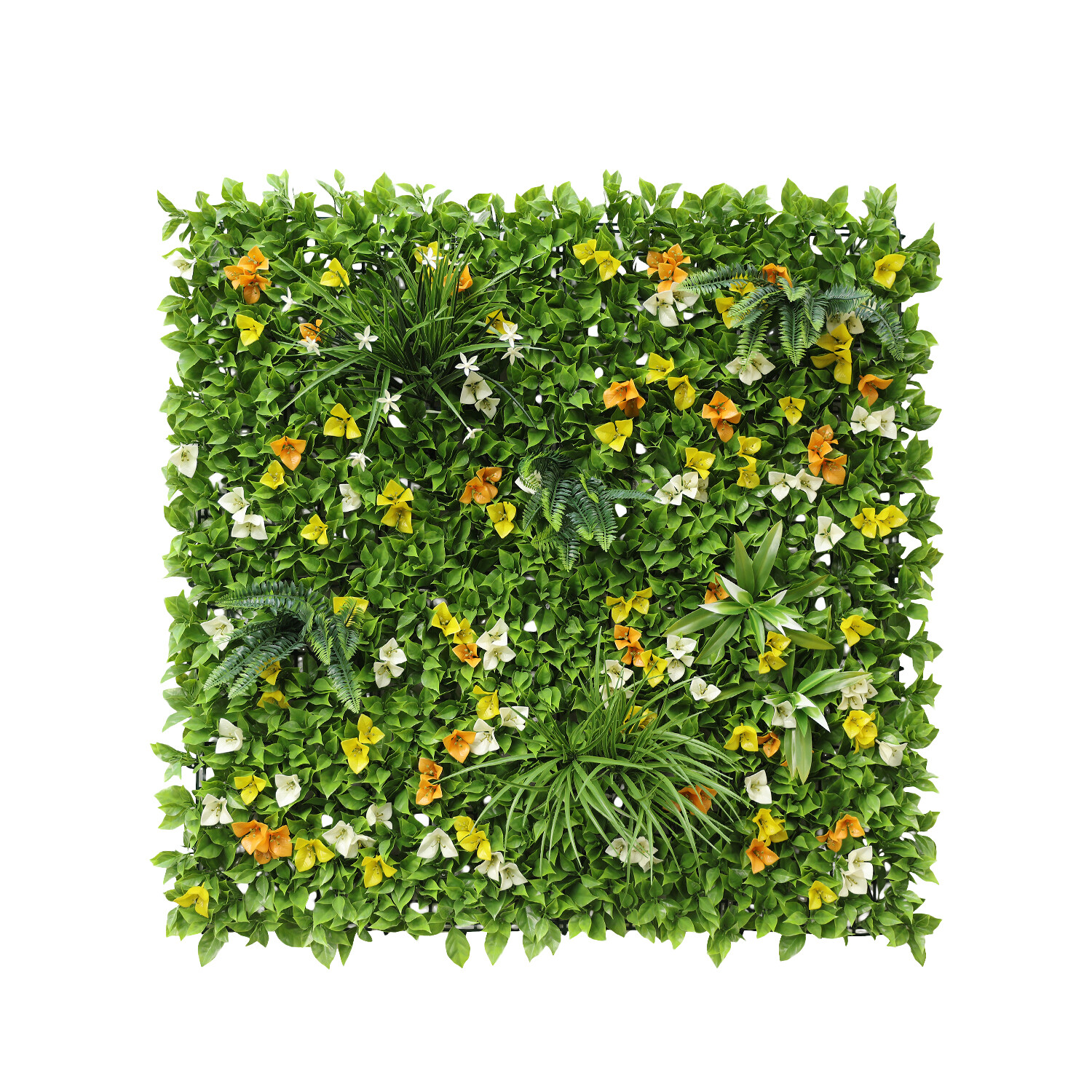 40 Inch 3D Artificial Boxwood Wall Hedge Mat Panels Outdoor Grass Fence Style#6