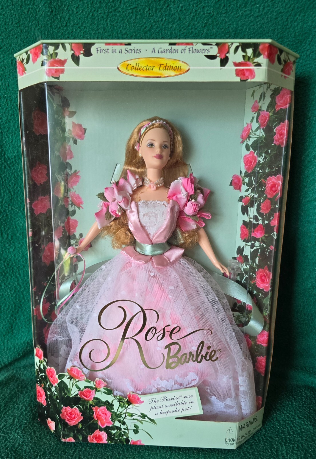 1998 BARBIE ‘Rose’ A Garden of Flowers, 1st in a Series 22337 NIB