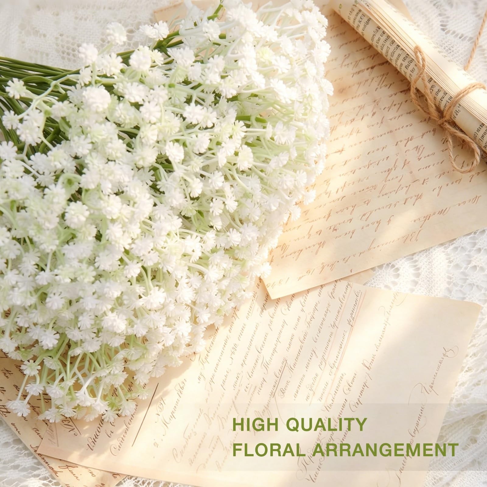 100 Pcs Babys Breath Artificial Flowers White Baby Breath Flowers Artificial …