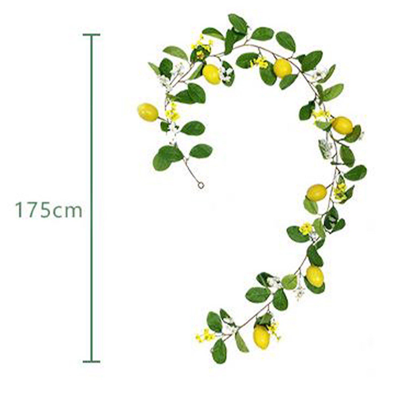 Artificial Lemon Garland Wreath for Front Door Wall Table Party Wedding Decor