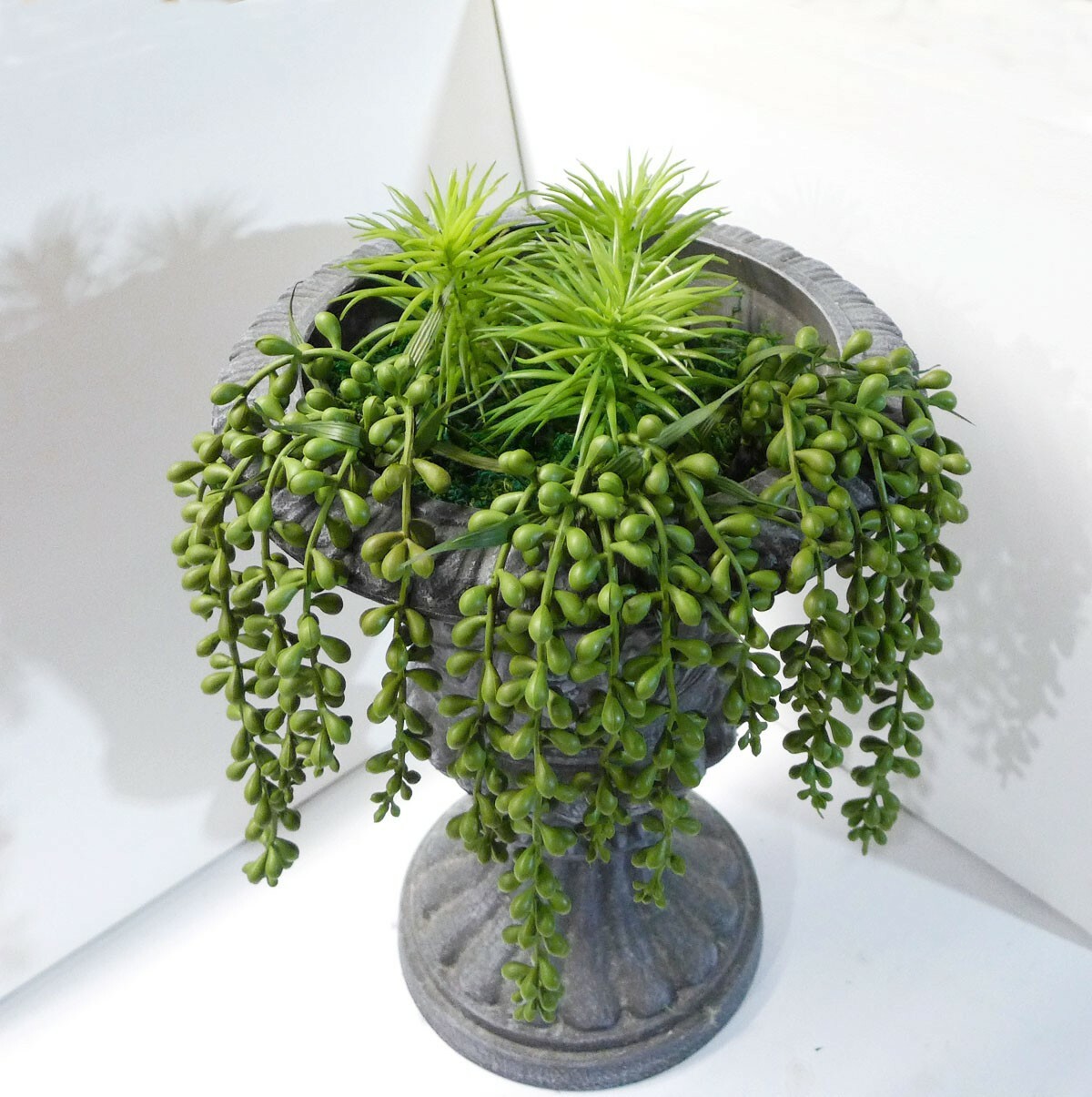 Set of 6 Pcs Artificial Plants Mini Pine Tree String Of Pearls Succulents(#104)