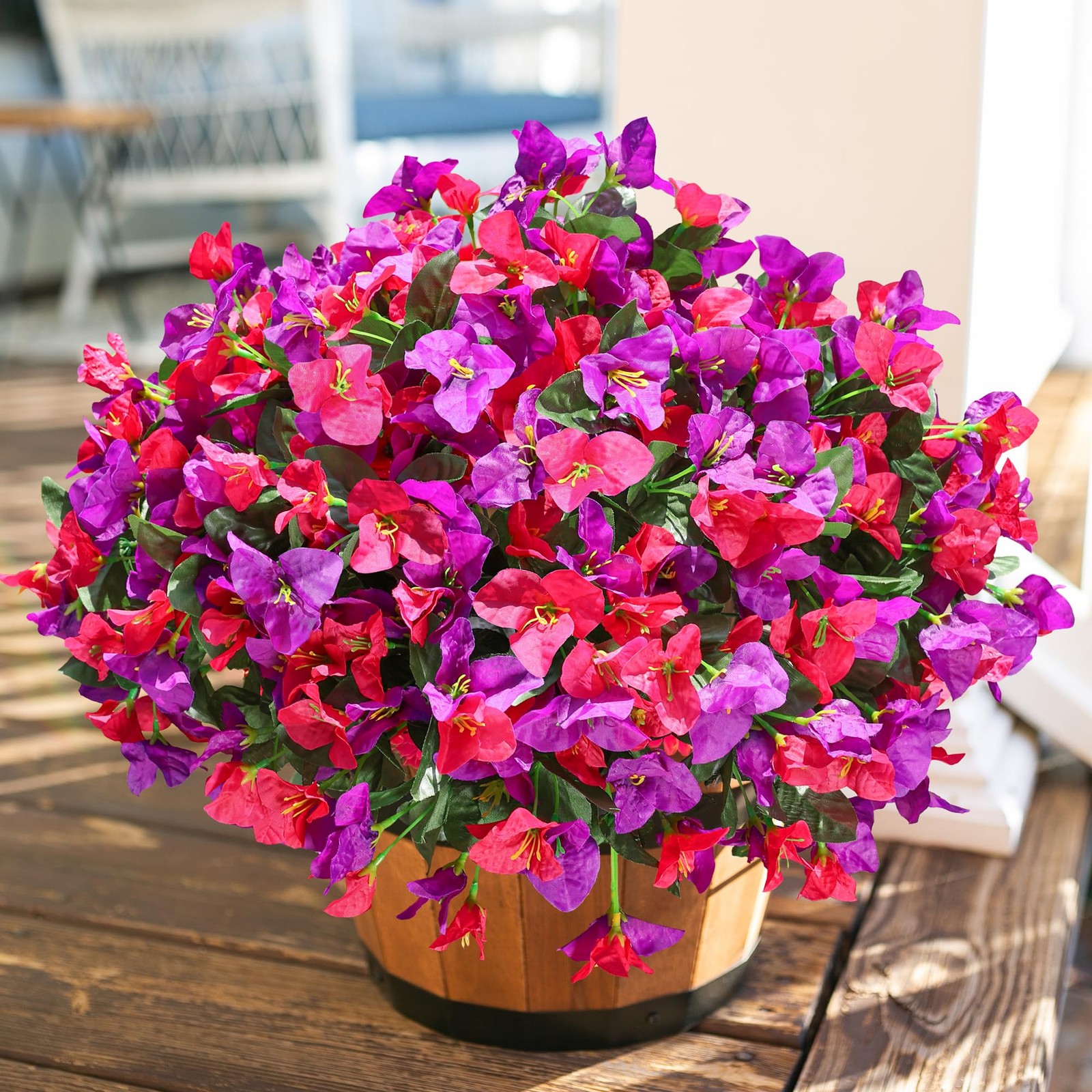 Ivydale Artificial Flowers for Outdoors Fake Bougainvillea Spring Summer Outs…