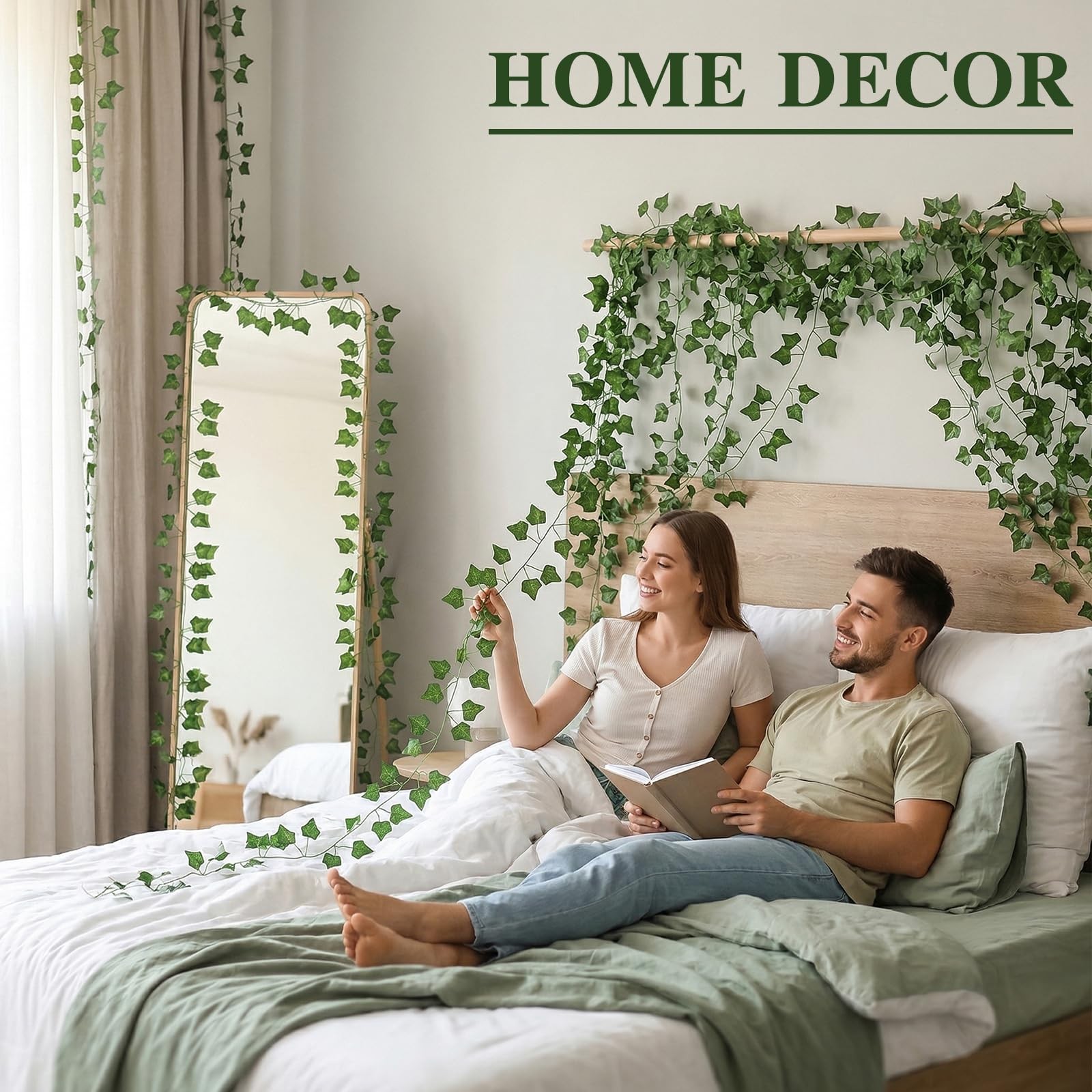Fake Ivy for Room Decor 12pcs Fake Vines Greenery Garland Wall Decor