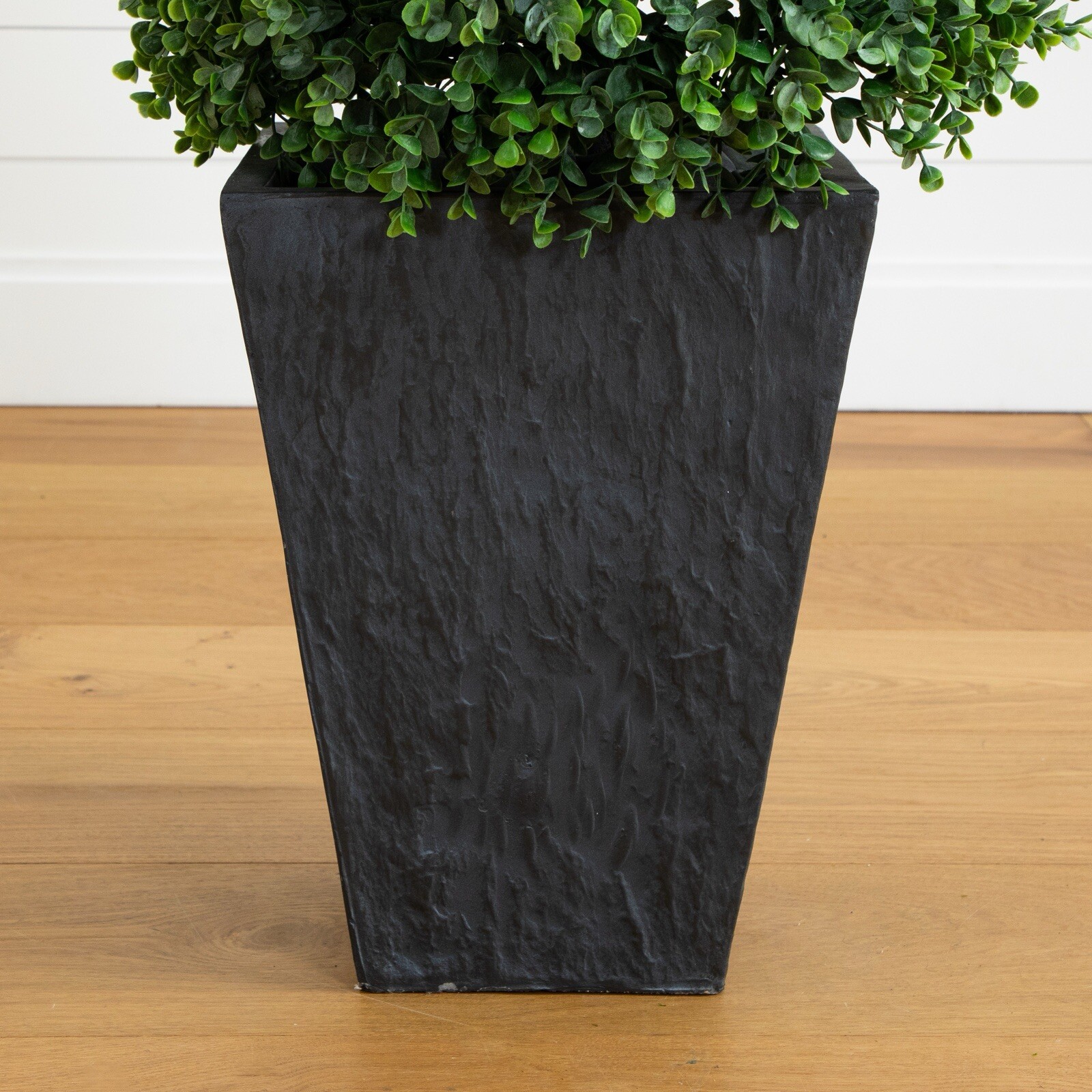 57” Artificial Eucalyptus Topiary Tree In Planter UV Indoor/Outdoor. Retail $385