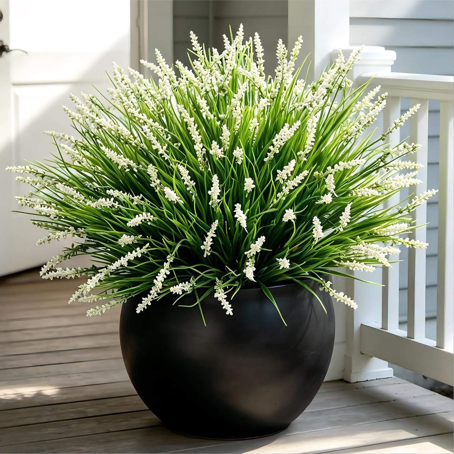 Artificial Faux Outdoor Plants Greenery for Summer Spring Decor, 12 Pcs Fake …