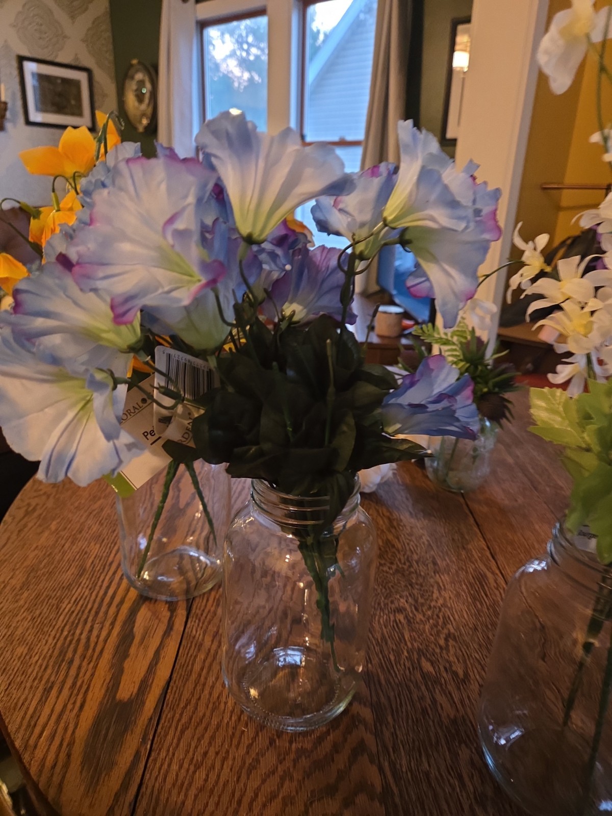 Box Lot Of Artificial Flowers.  Asstd Styles and Colors.